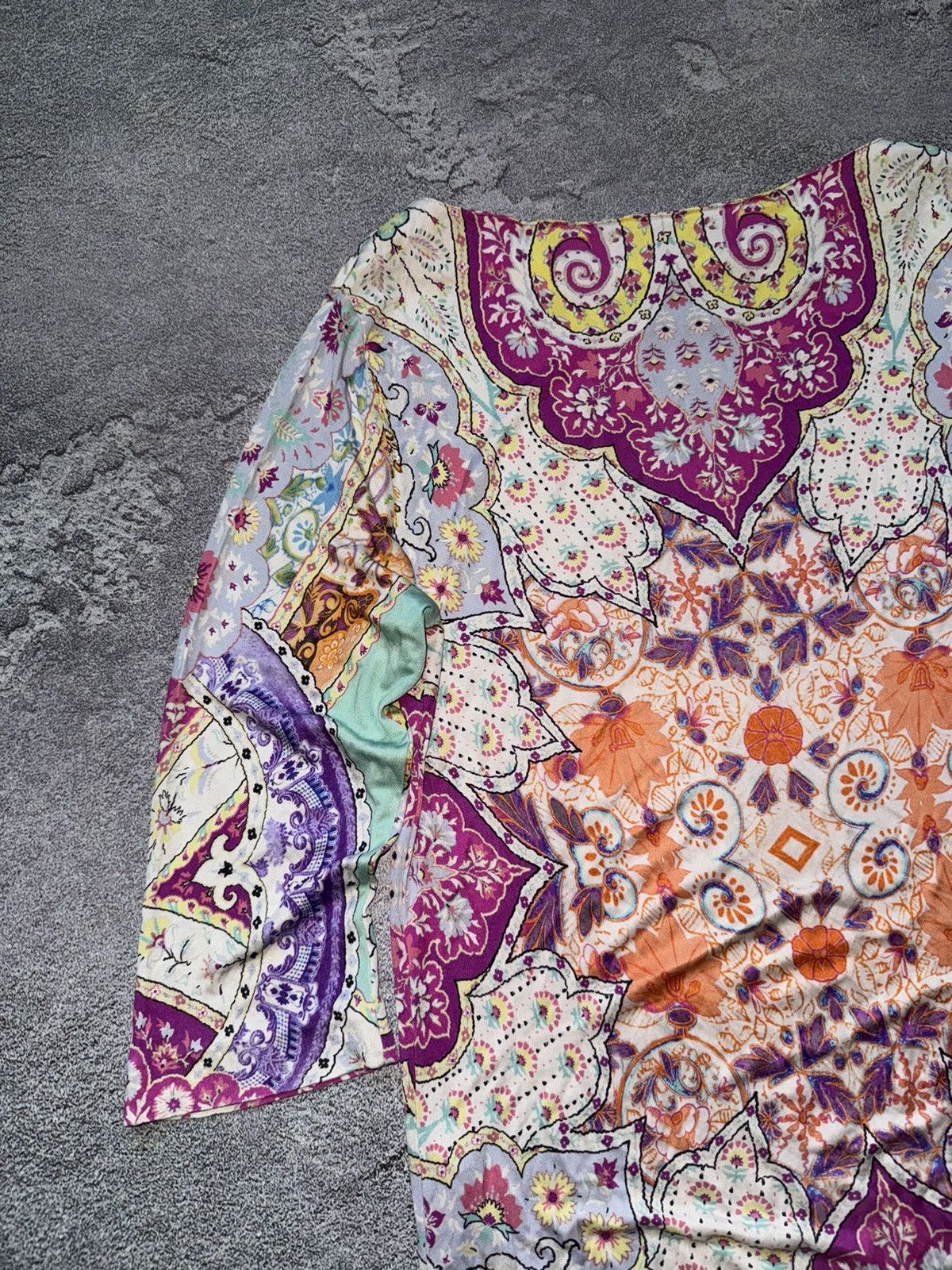 Etro Etro 44IT all printed flowers 🌺 long dress / long sleeve Size M / US 6-8 / IT 42-44 - 16 Thumbnail