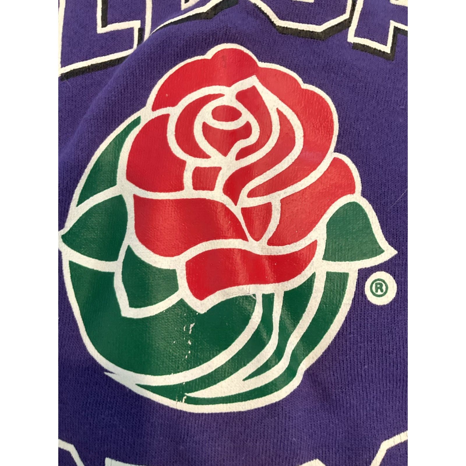 Champion VINTAGE Champion Northwestern Rose Bowl Reverse Weave Sweatshirt Shirt Mens L Purple NCAA 90s College Football Graphic Print Size US L / EU 52-54 / 3 - 5 Thumbnail