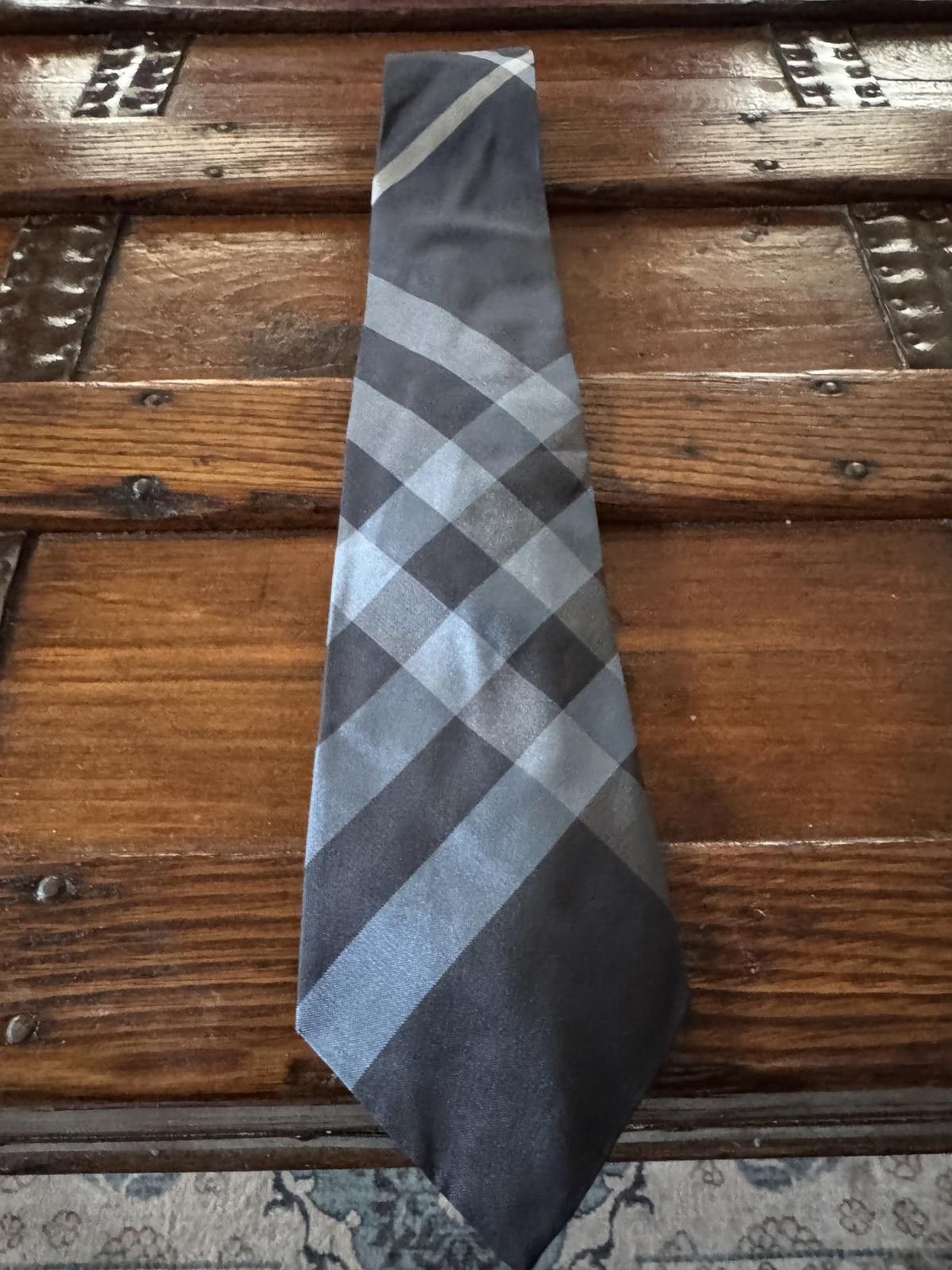 Burberry Burberry London patterned checked silk tie Size ONE SIZE - 1 Thumbnail