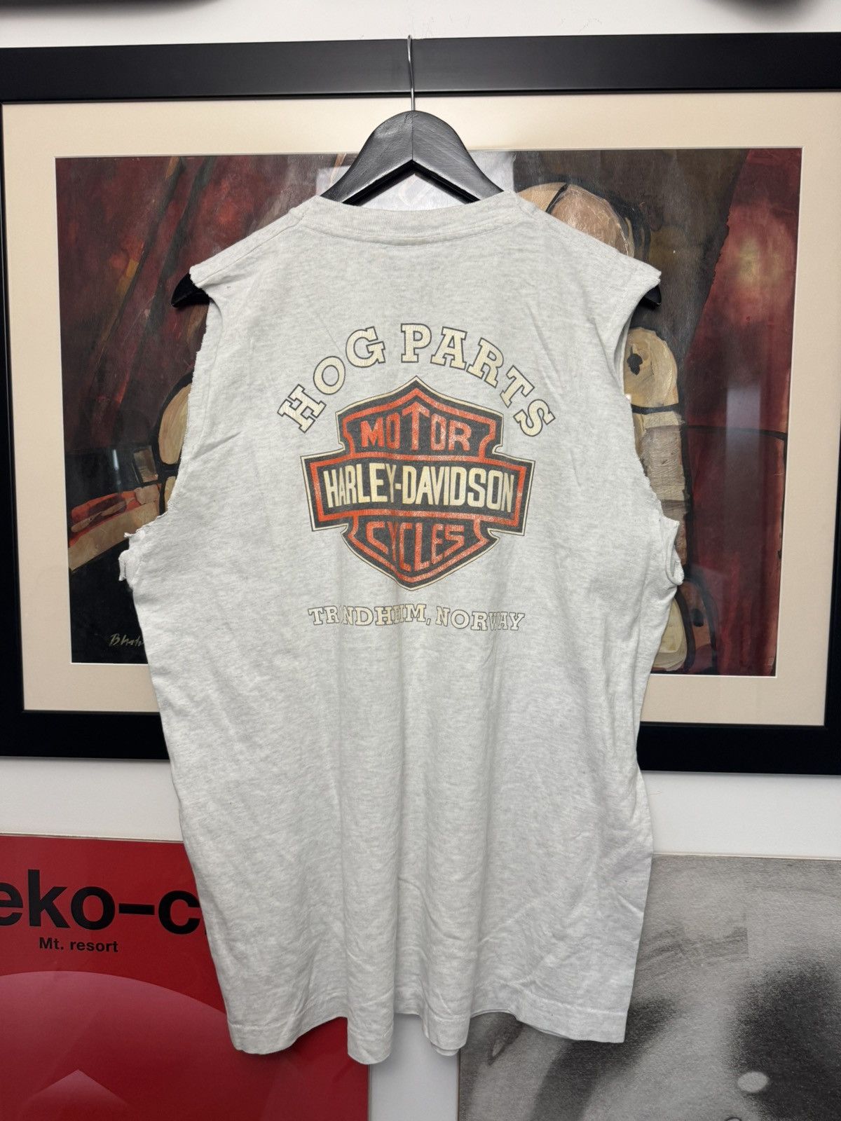 Harley Davidson Vintage 90s Harley Davidson Vintage Motor Cycles Tank Top Size US XL / EU 56 / 4 - 2 Thumbnail