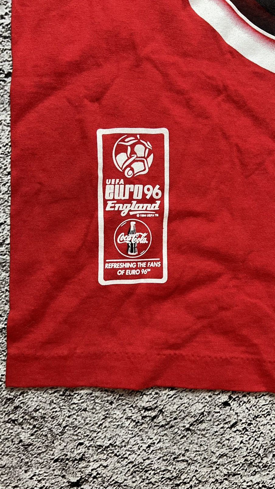 Other 1996 euro football coca cola screen stars vintage t shirt Size US M / EU 48-50 / 2 - 3 Thumbnail