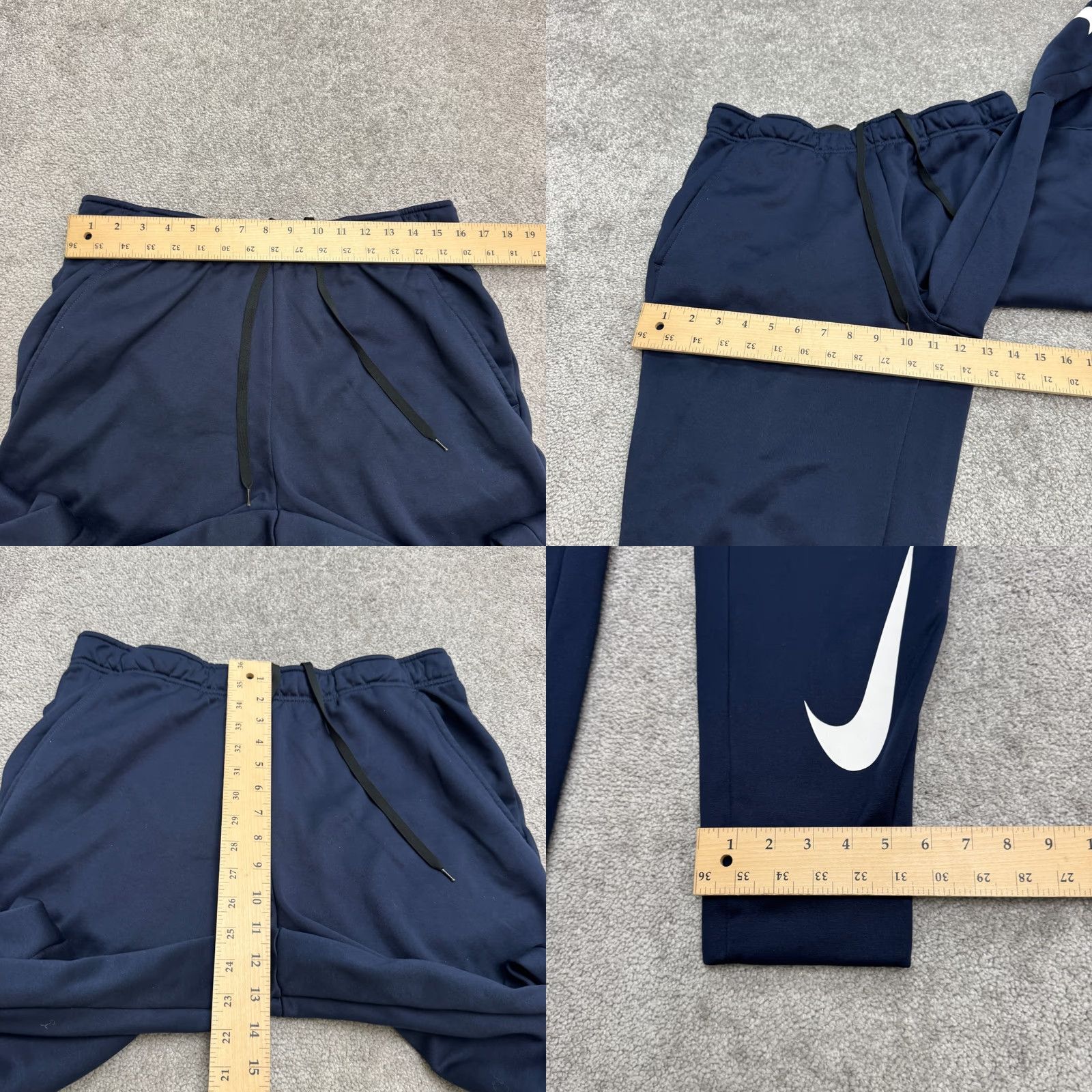 Nike Nike Therma-Fit Jogger Sweatpants Mens Large Navy Blue Athletic Activewear Pants L Sweatpants Blue Mens Nike Therma-Fit Jogger Sweatpants Size US 33 - 9 Thumbnail