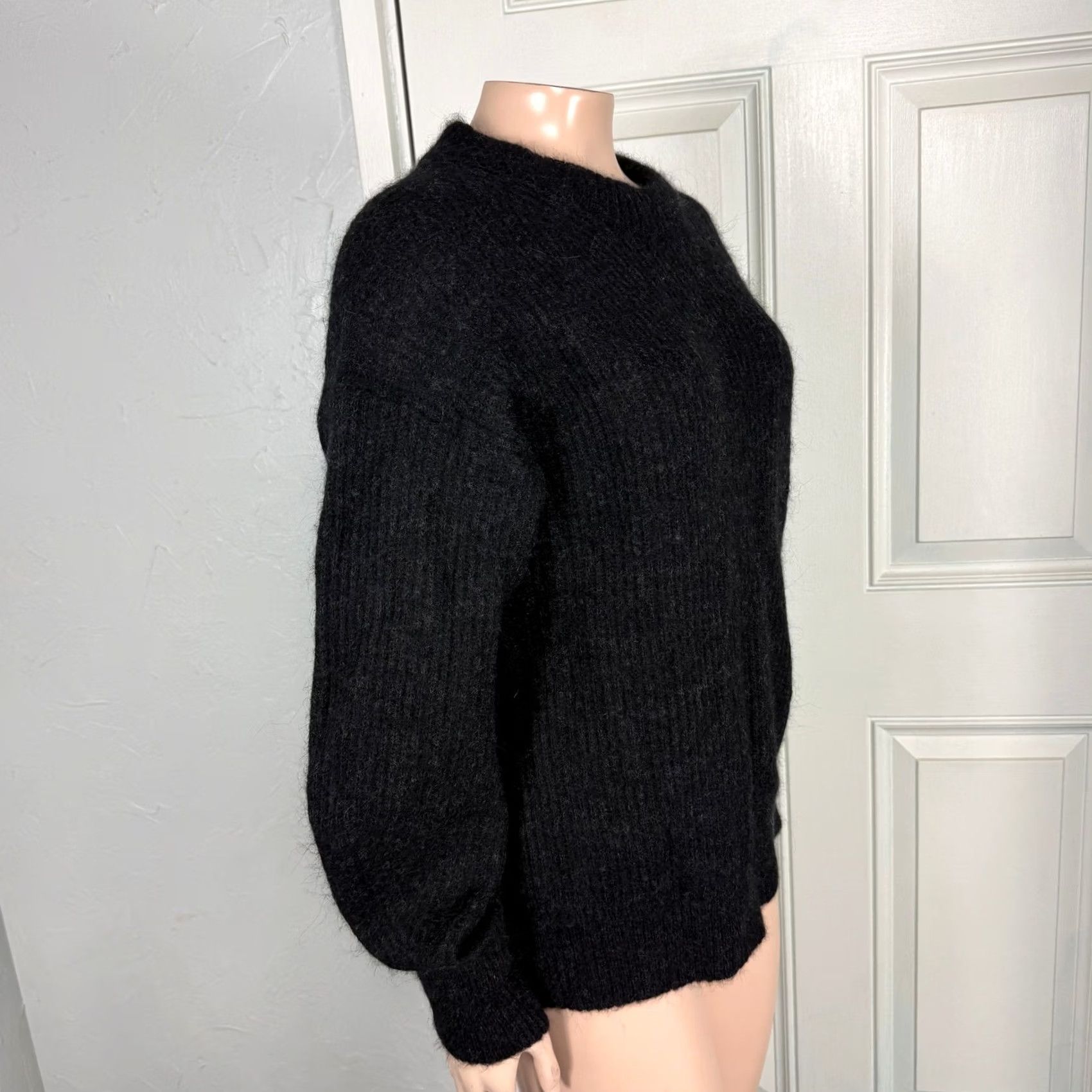 Everlane Everlane Womens Sweater M Wool Alpaca Crew Neck Long Sleeve Black Knit Pullover Vintage No Size M / US 6-8 / IT 42-44 - 5 Thumbnail