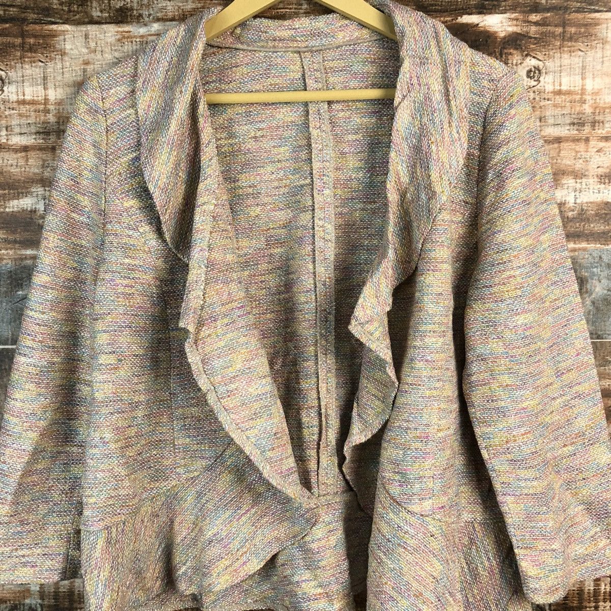 Japanese Brand Christian Aujard Liberte Pink Cardigan Knitwear #A2316 Size M / US 6-8 / IT 42-44 - 5 Thumbnail