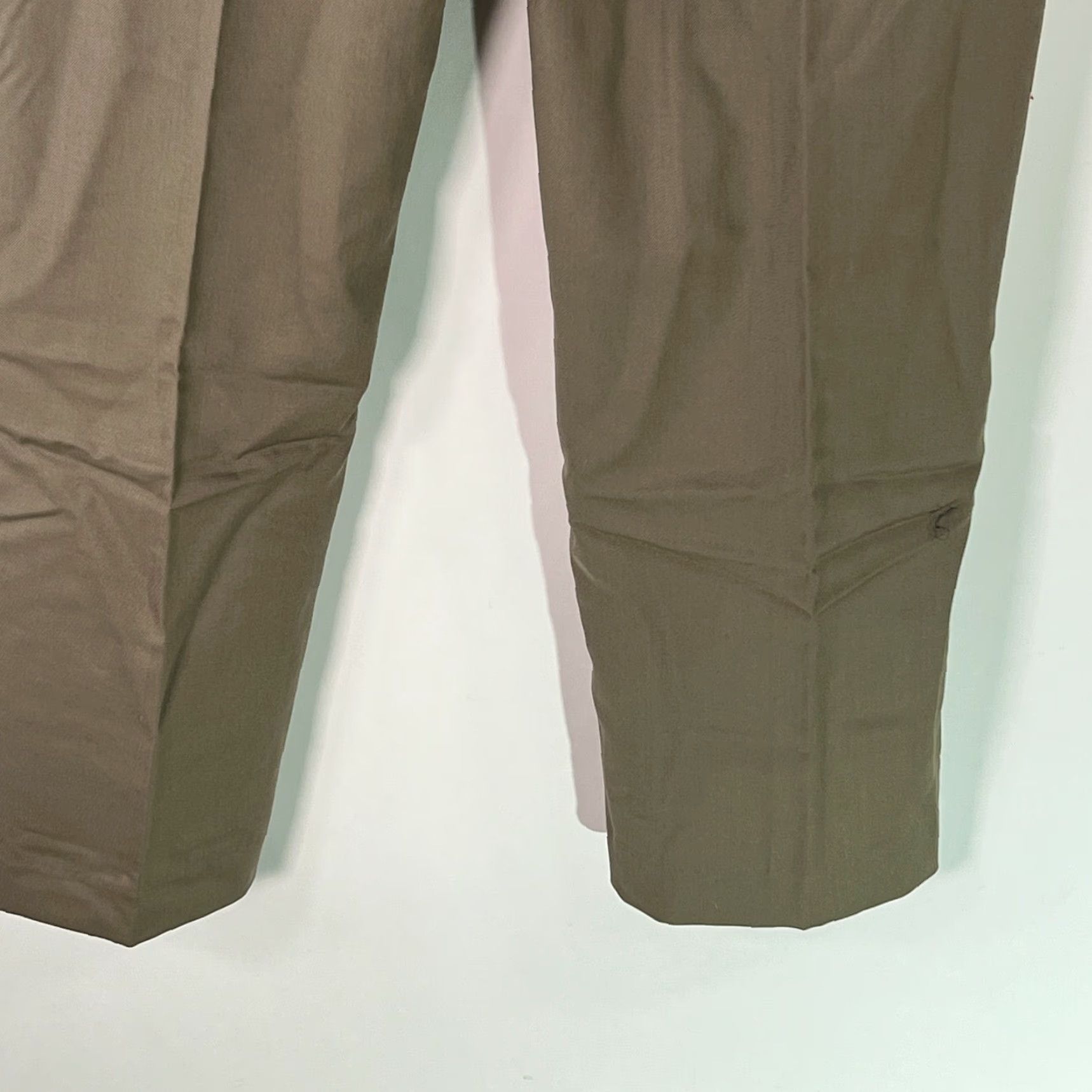 Alfani VINTAGE Alfani Mens Dress Pants Wool Solid Straight Leg Mid Rise Size 34X34 Tan Size US 34 / EU 50 - 6 Thumbnail
