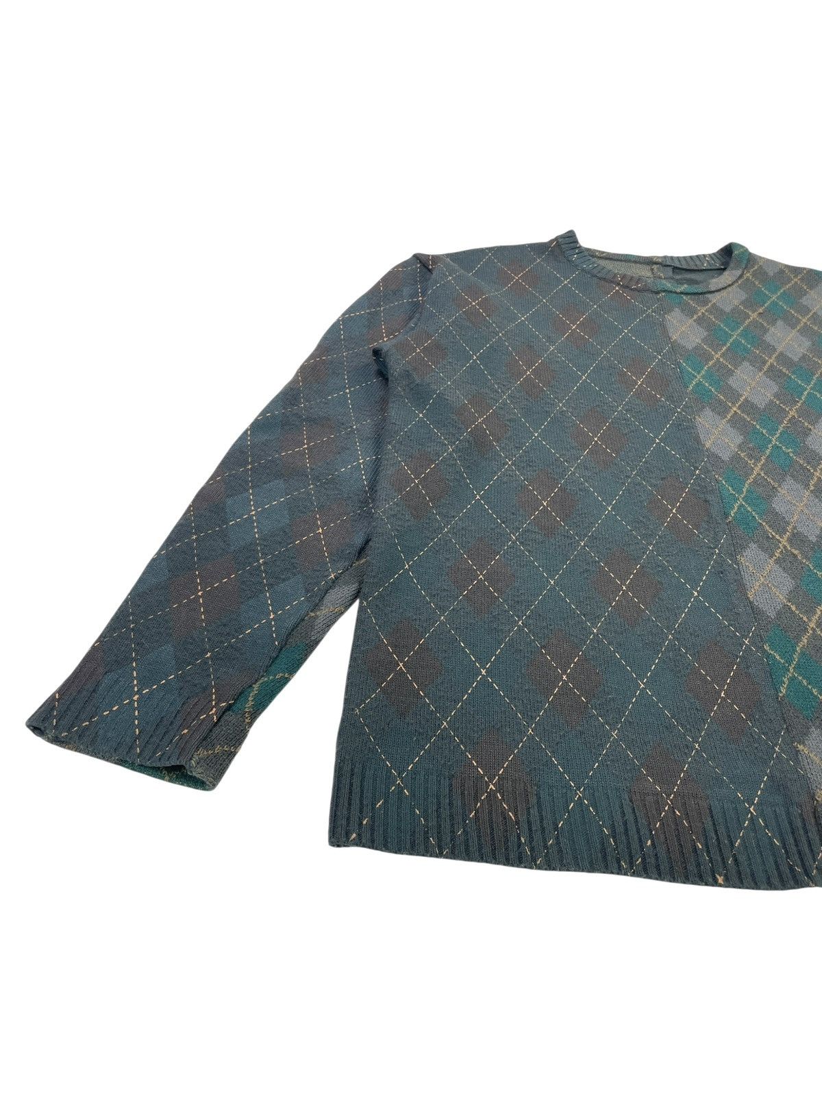 Undercover 00AW Melting Pot - Hybrid Split Knit Sweater Size US L / EU 52-54 / 3 - 4 Thumbnail
