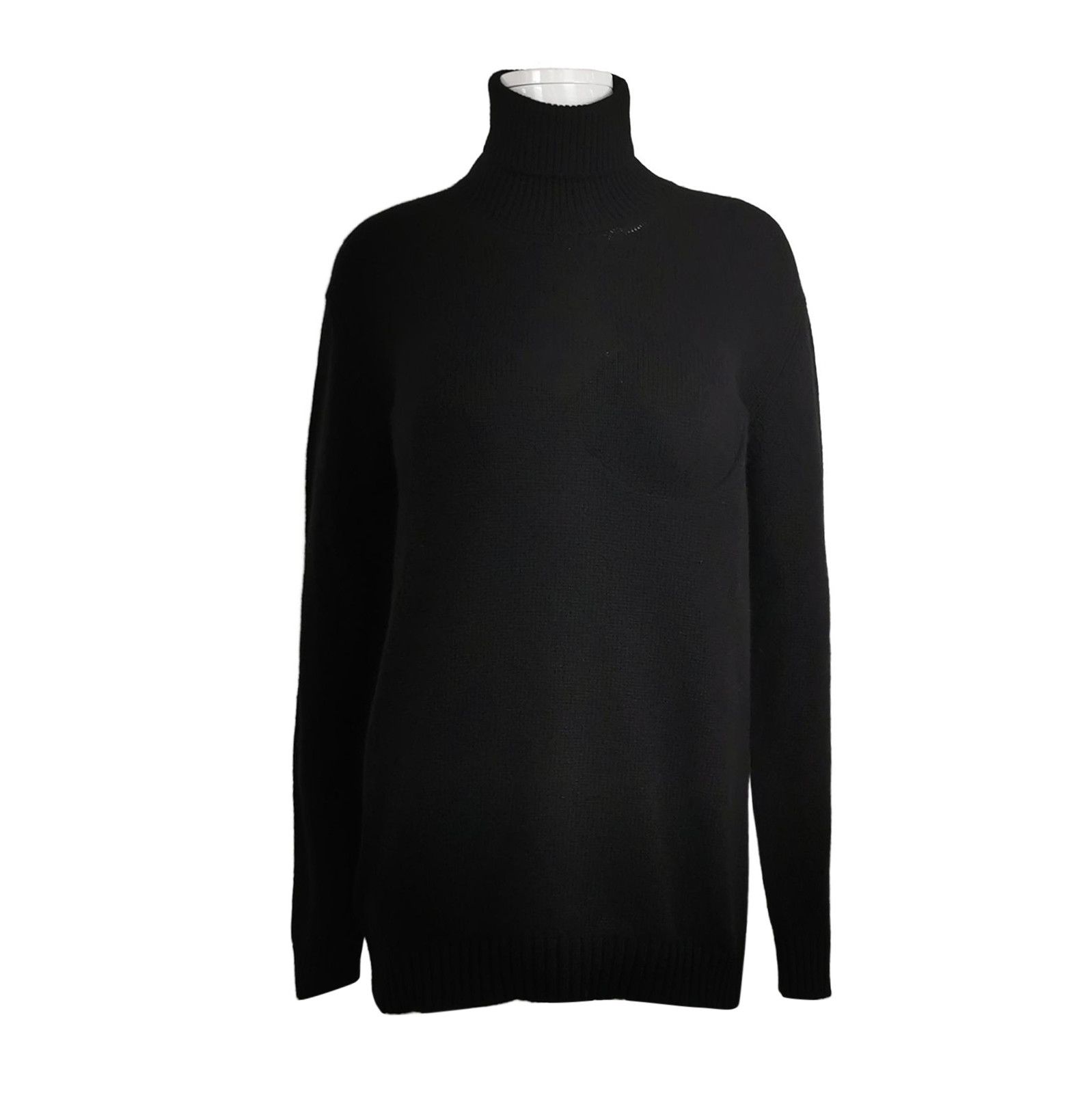 Prada Black Cashmere Turtleneck Sweater 0089