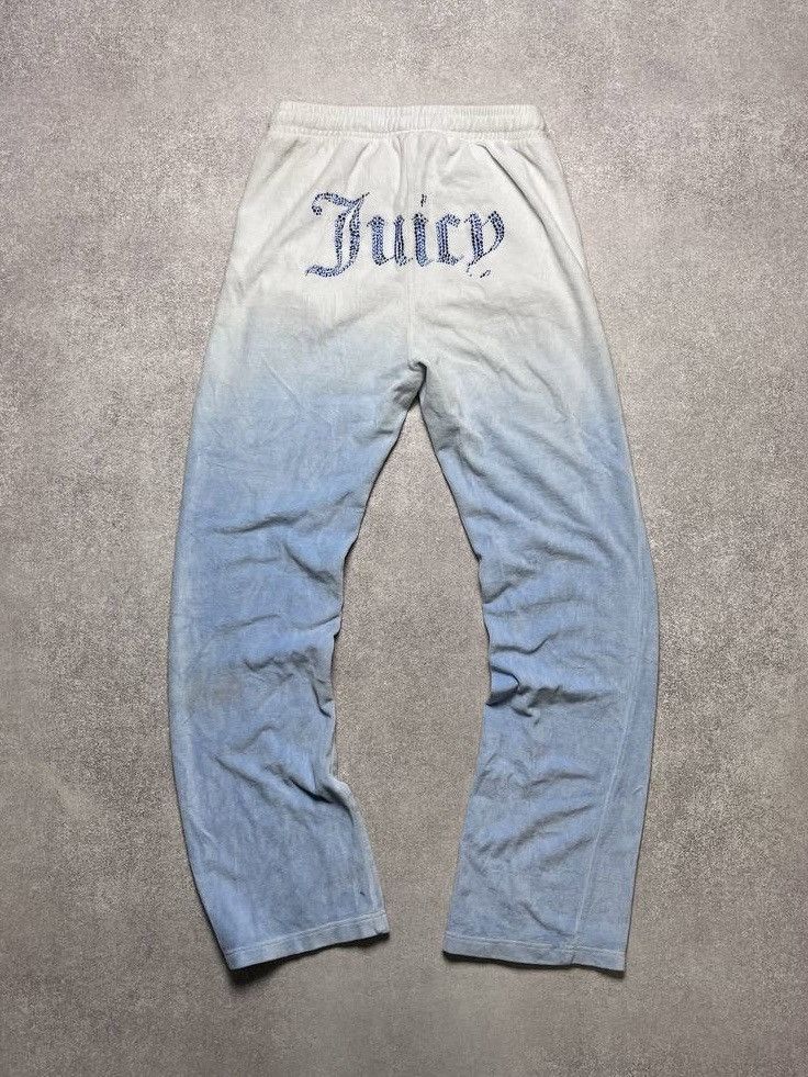 Juicy Couture Jeans × Vintage Vintage Juicy Couture Big Logo Velour Pants M Size US 32 / EU 48 - 1 Thumbnail