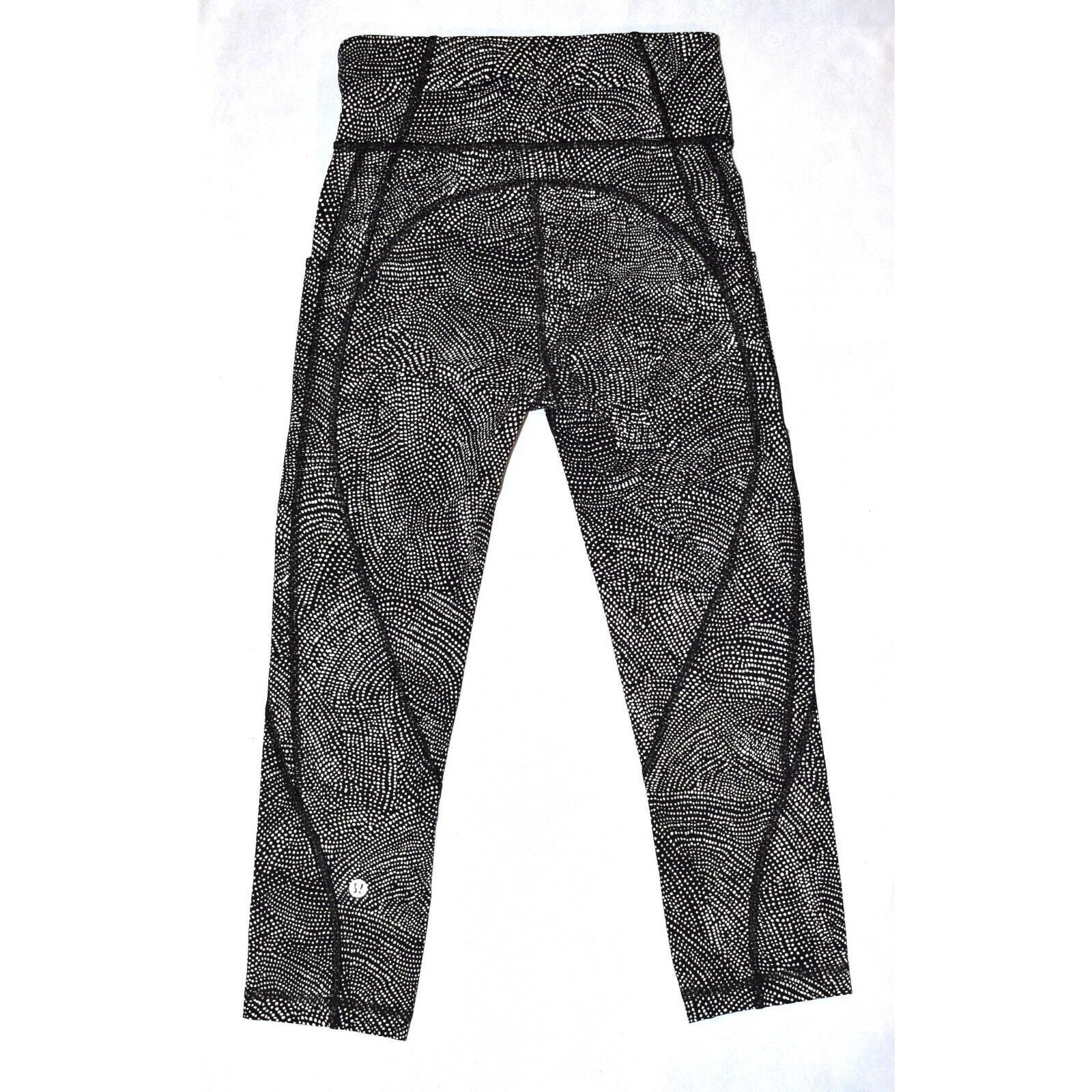 Lululemon LULULEMON AHTLETICA Black White Dot Printed Pockets Pants 4 Size 26" / US 2 / IT 38 - 3 Thumbnail