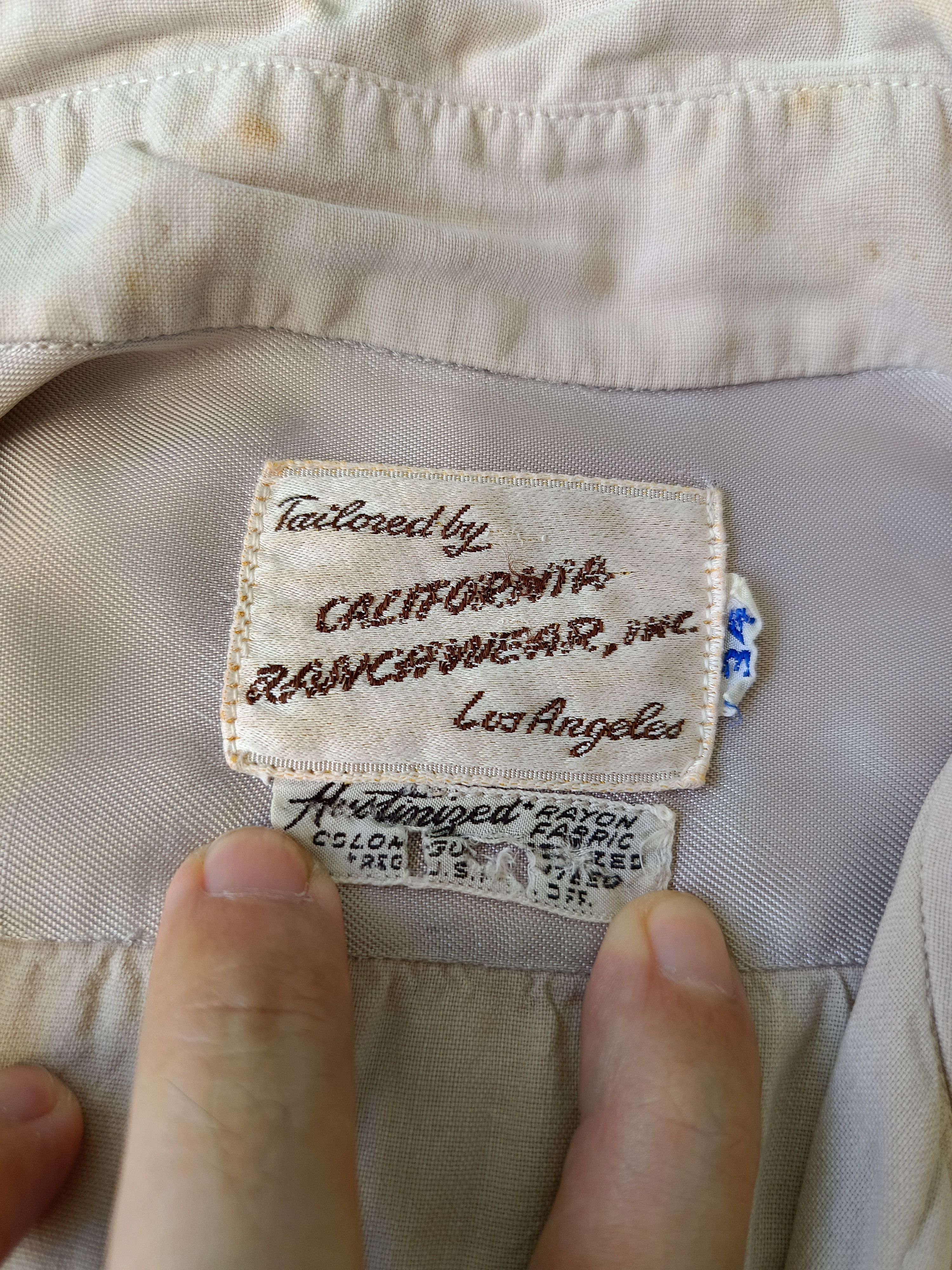Vintage California Ranchwear 40s 50s rayon USA western snapper shirt Size US XS / EU 42 / 0 - 3 Thumbnail