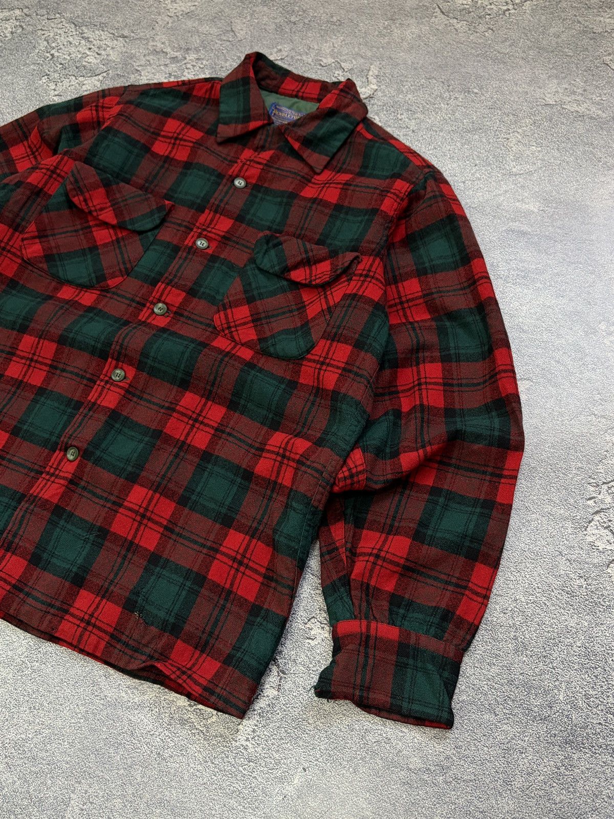 Pendleton Vintage 60s Pendleton Board Shirt Wool Flannel Plaid USA M Size US M / EU 48-50 / 2 - 17 Thumbnail