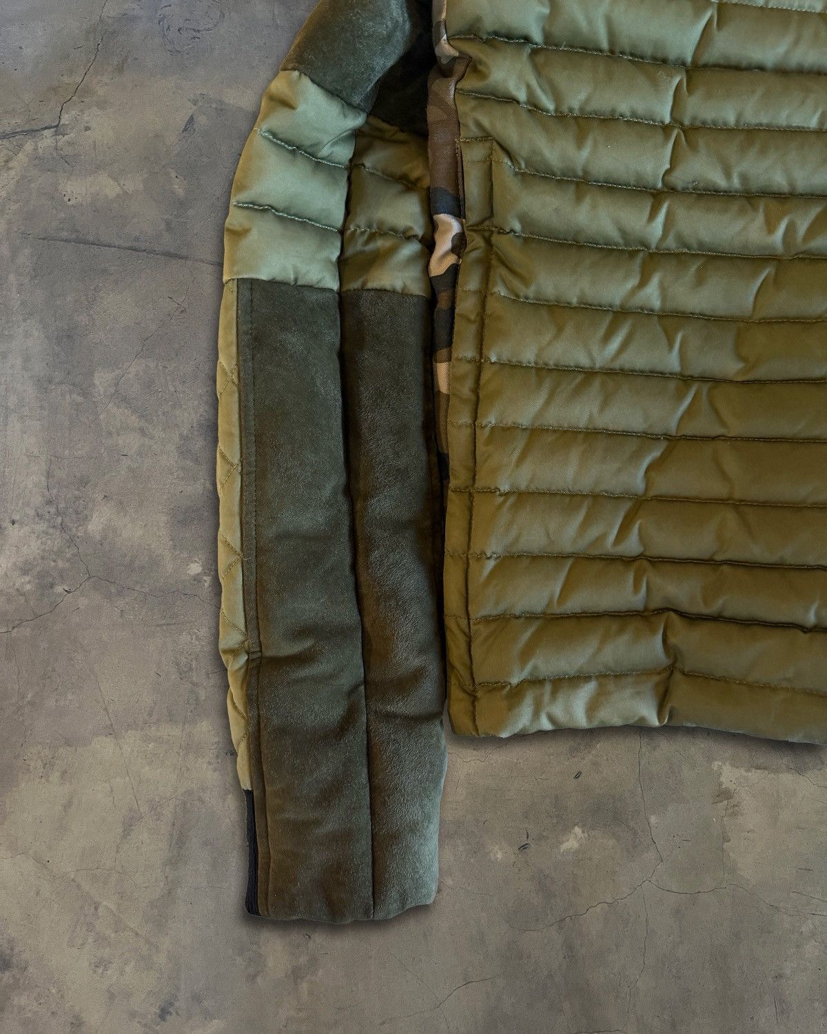 Balmain BALMAIN AW2014 FUR TRIM CAMO PRINT QUILTED JACKET Size US M / EU 48-50 / 2 - 8 Thumbnail