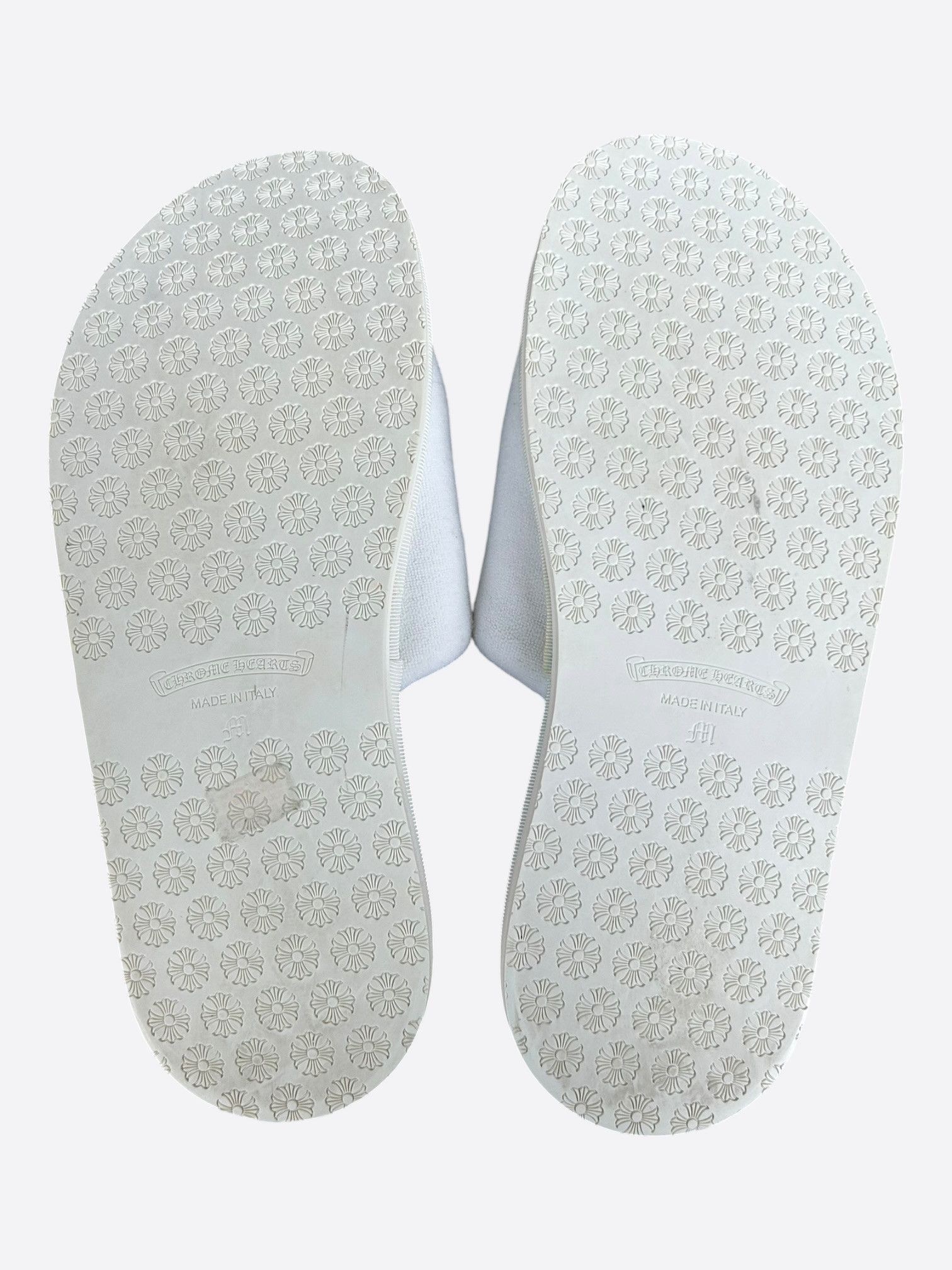 Chrome Hearts Chrome Hearts White & Black Horseshoe Logo Slippers Size US 8 / EU 41 - 3 Thumbnail