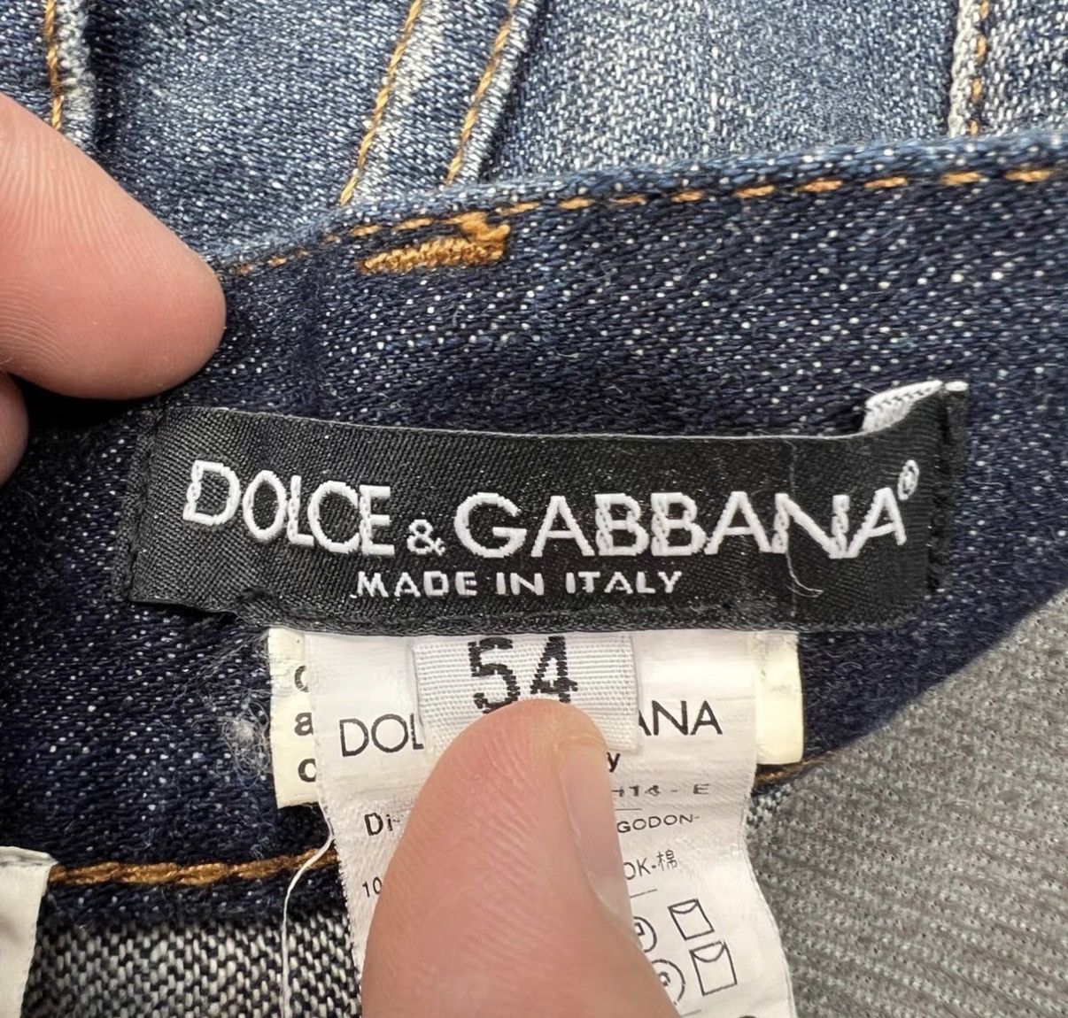 Dolce & Gabbana Dolce & Gabbana Blue Distressed Patchwork Logo Denim Jeans Size US 38 / EU 54 - 5 Thumbnail