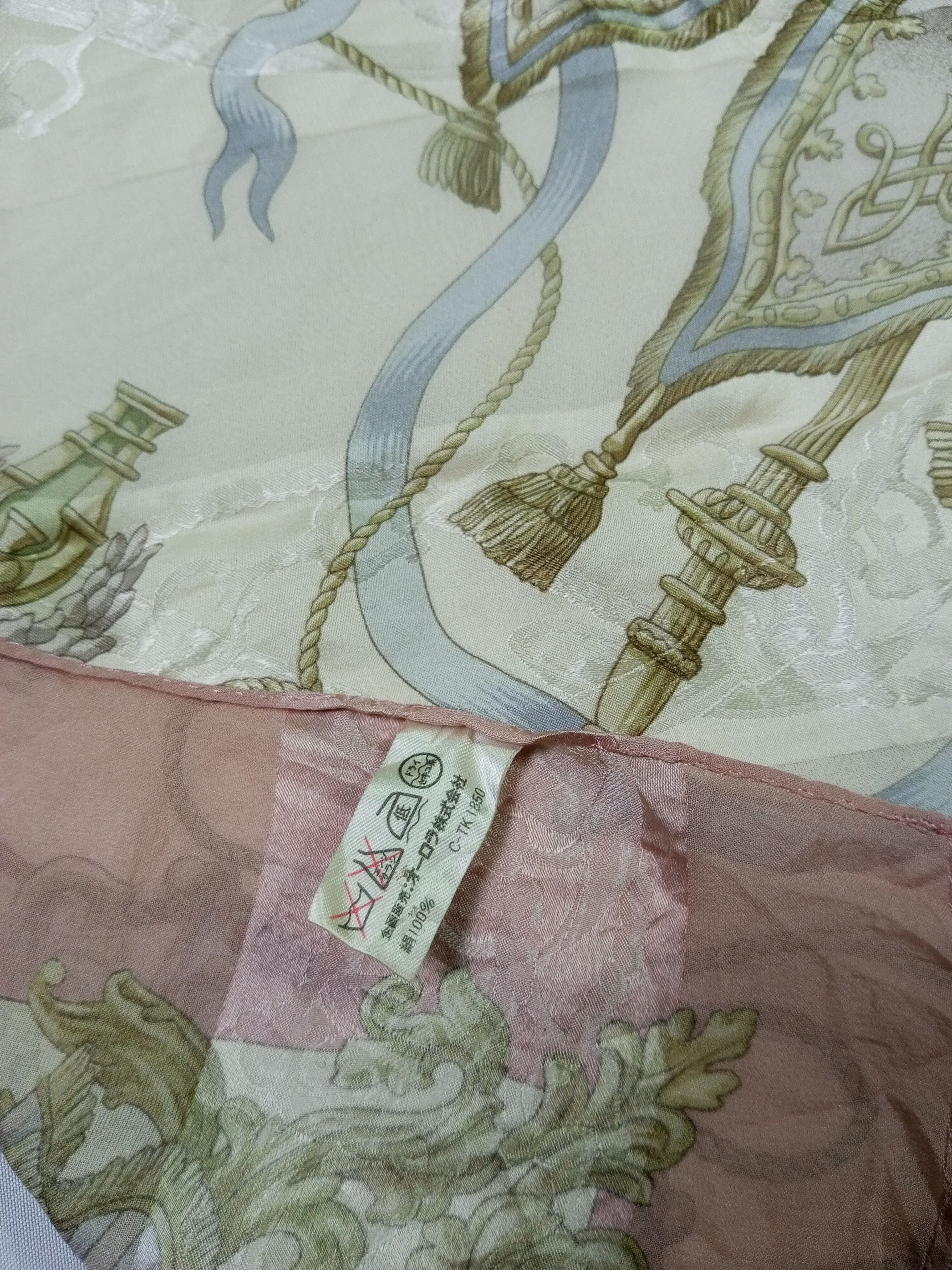 Japanese Brand FB Silk Scarf Handkerchief Neckerchief Size ONE SIZE - 9 Thumbnail