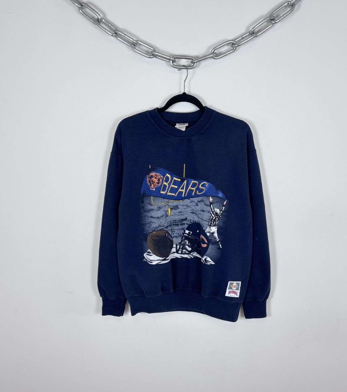 Vintage 1990s Nutmeg Chicago Bears Big Logo NFL Sweatshirt