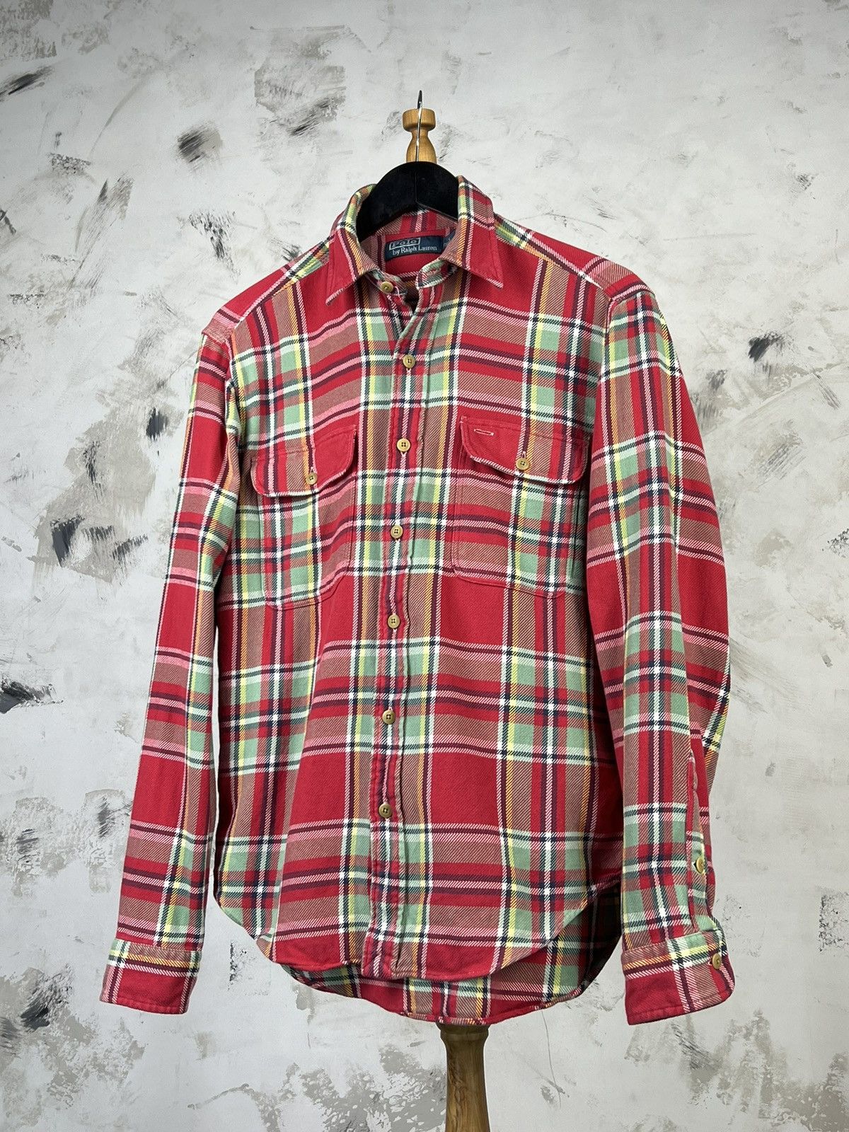 Polo Ralph Lauren Vintage Polo Ralph Lauren Plaid Flannel Shirt Size S - M Size US S / EU 44-46 / 1 - 1 Thumbnail