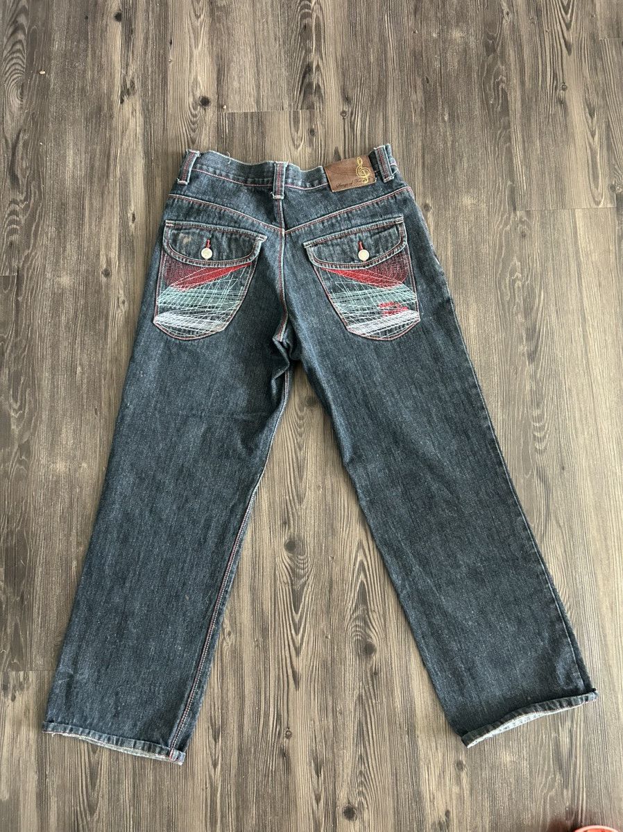 Other Y2K Embroidered Jeans Loose Fit Size US 32 / EU 48 - 1 Thumbnail