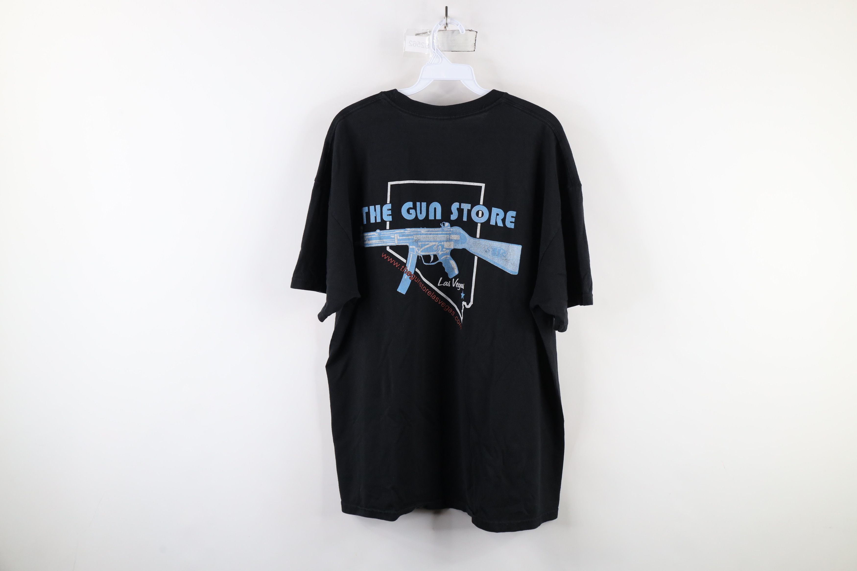 Vintage Vintage Spell Out The Gun Store Las Vegas T-Shirt Black Size US XL / EU 56 / 4 - 8 Thumbnail