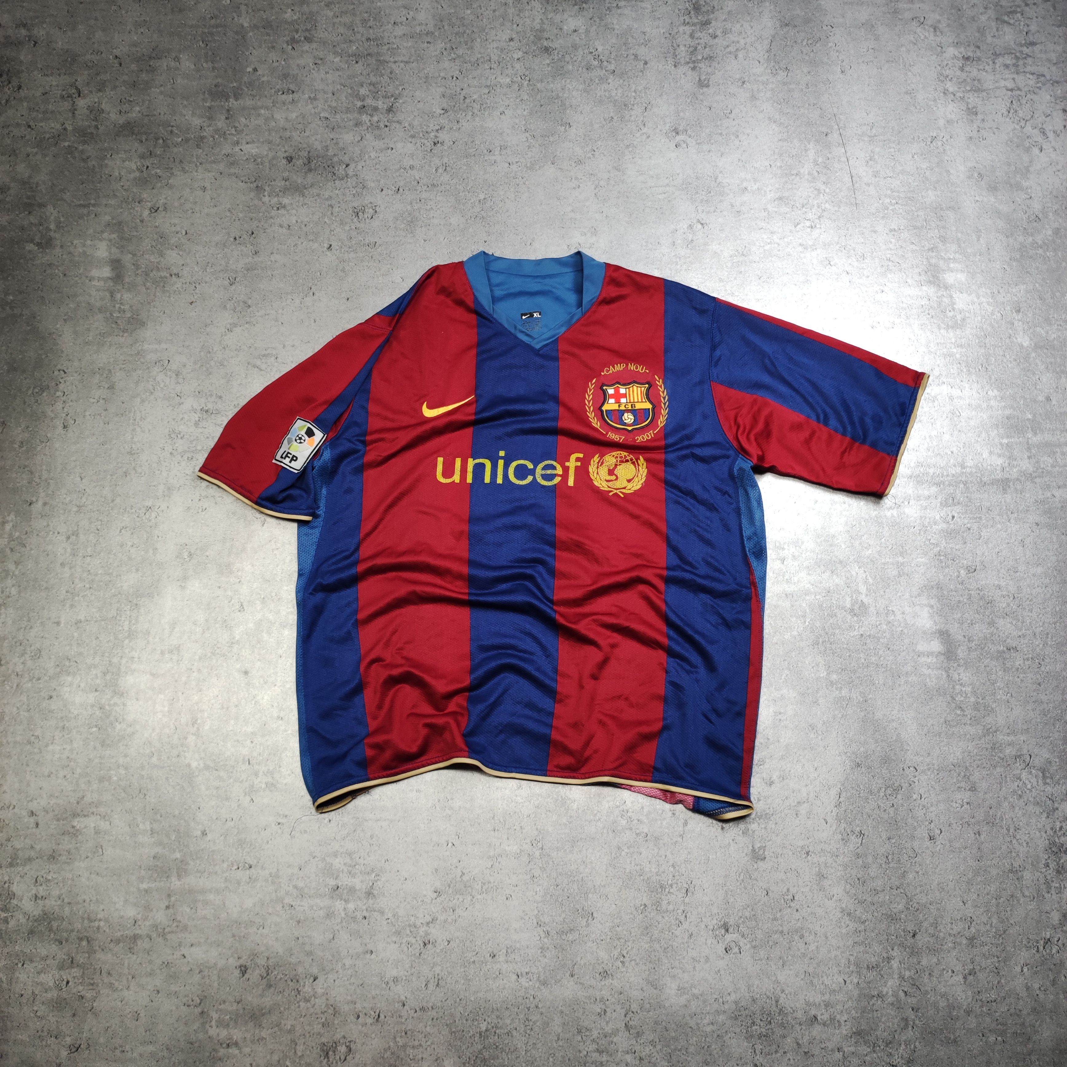 Vintage RARE Vintage FC Barcelona #14 Henry 2007 Home Jersey Size US XL / EU 56 / 4 - 2 Thumbnail