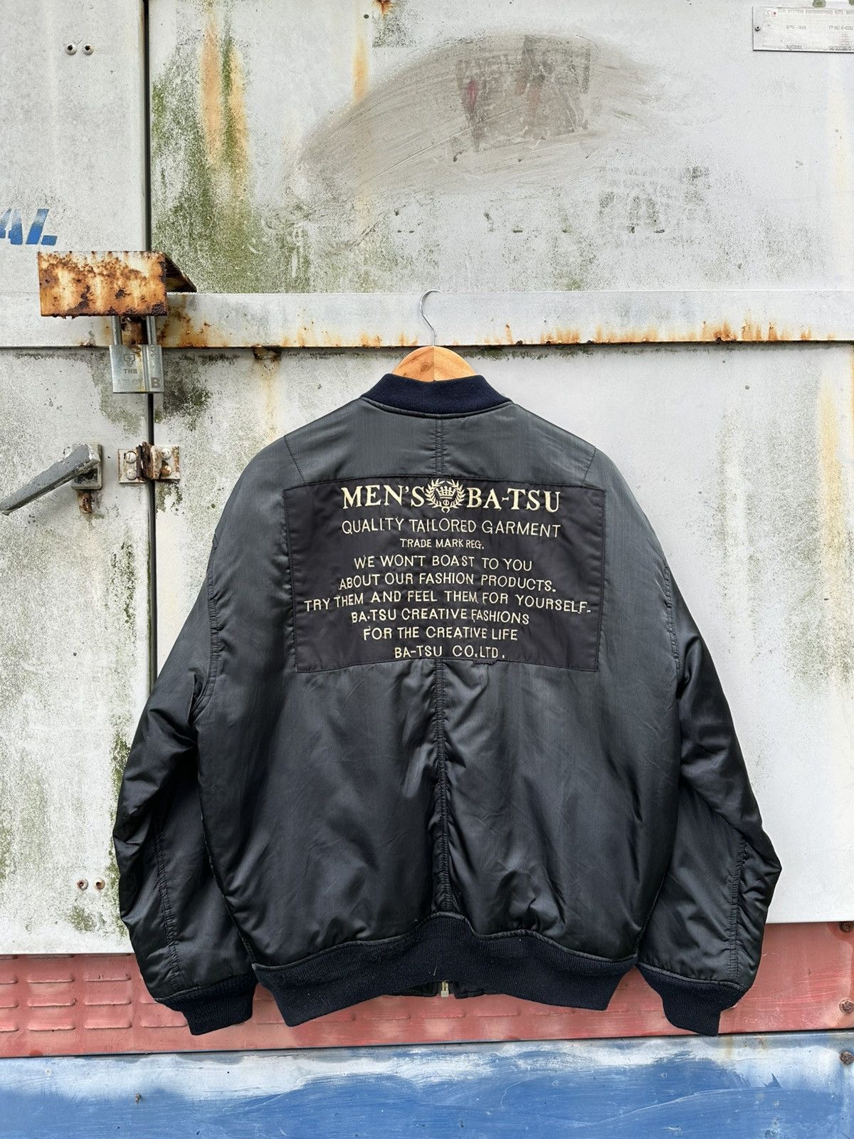 Vintage 👹Vintage Bat-Su Reversible Bomber Jacket Size US L / EU 52-54 / 3 - 3 Thumbnail