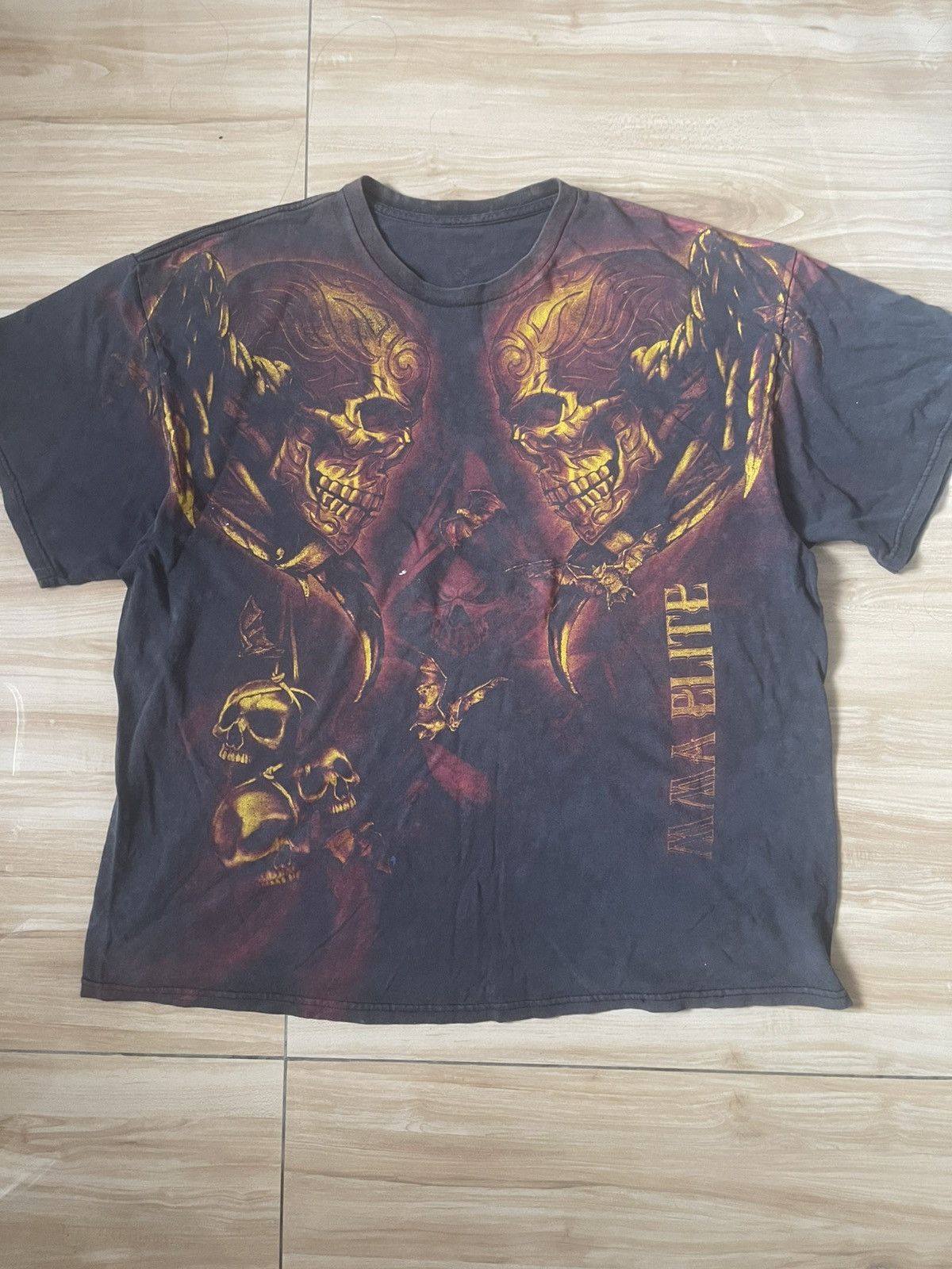 Vintage MMA Elite Skull Grim Reaper Bats AOP Shirt Size XL Size US XL / EU 56 / 4 - 1 Thumbnail