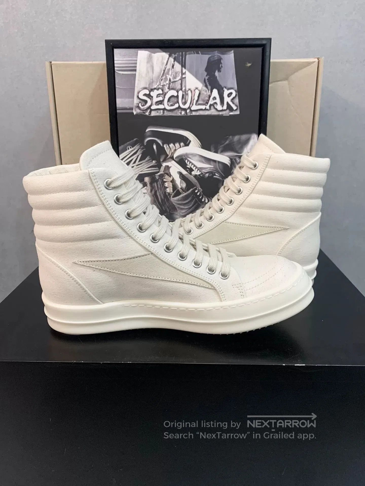 Rick Owens Rick Owens 24SS White High. Size US 5 / IT 35 - 5 Thumbnail
