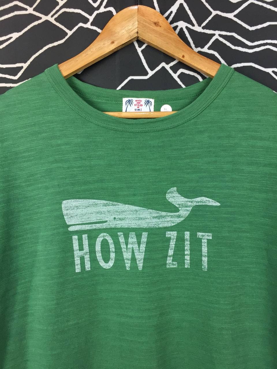 Japanese Brand U.M.I. Sunrise "How Zit" Surf Aesthetic Slub Knit Tee Size US L / EU 52-54 / 3 - 3 Thumbnail