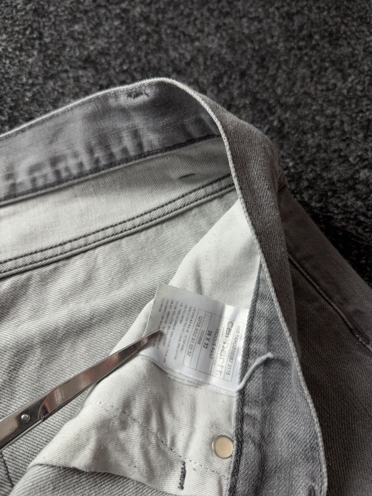 Carhartt 00s Y2K Vintage Carhartt Light Grey Work Pants Relaxed Fit Size US 36 / EU 52 - 10 Thumbnail