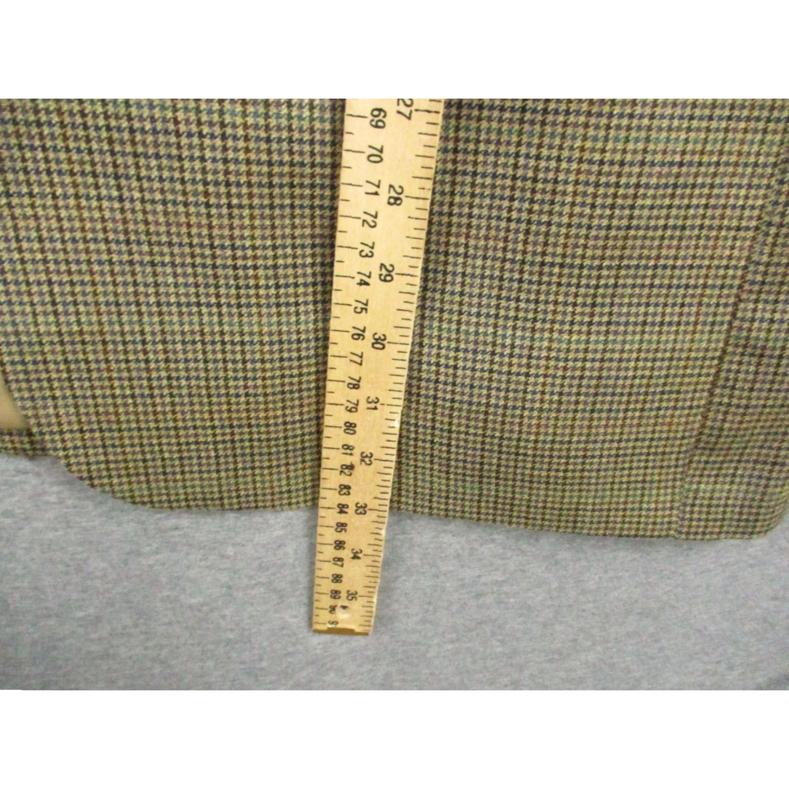 Ralph Lauren VINTAGE LAUREN RALPH LAUREN Sport Jacket 44 L Wool Gray Blazer Herringbone Tweed Sportcoat Mens Size 44R - 3 Thumbnail