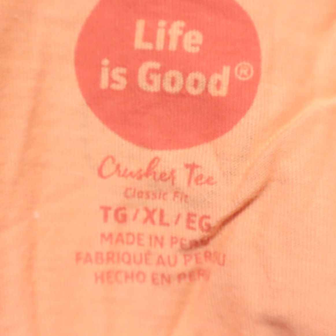 Life is Good Life is Good Save the Ales Whale Solid T-Shirt Peach Women's XL Shirt Women XL Peach Life is Good Save the Ales Whale T-Shirt Size XL / US 12-14 / IT 48-50 - 5 Thumbnail