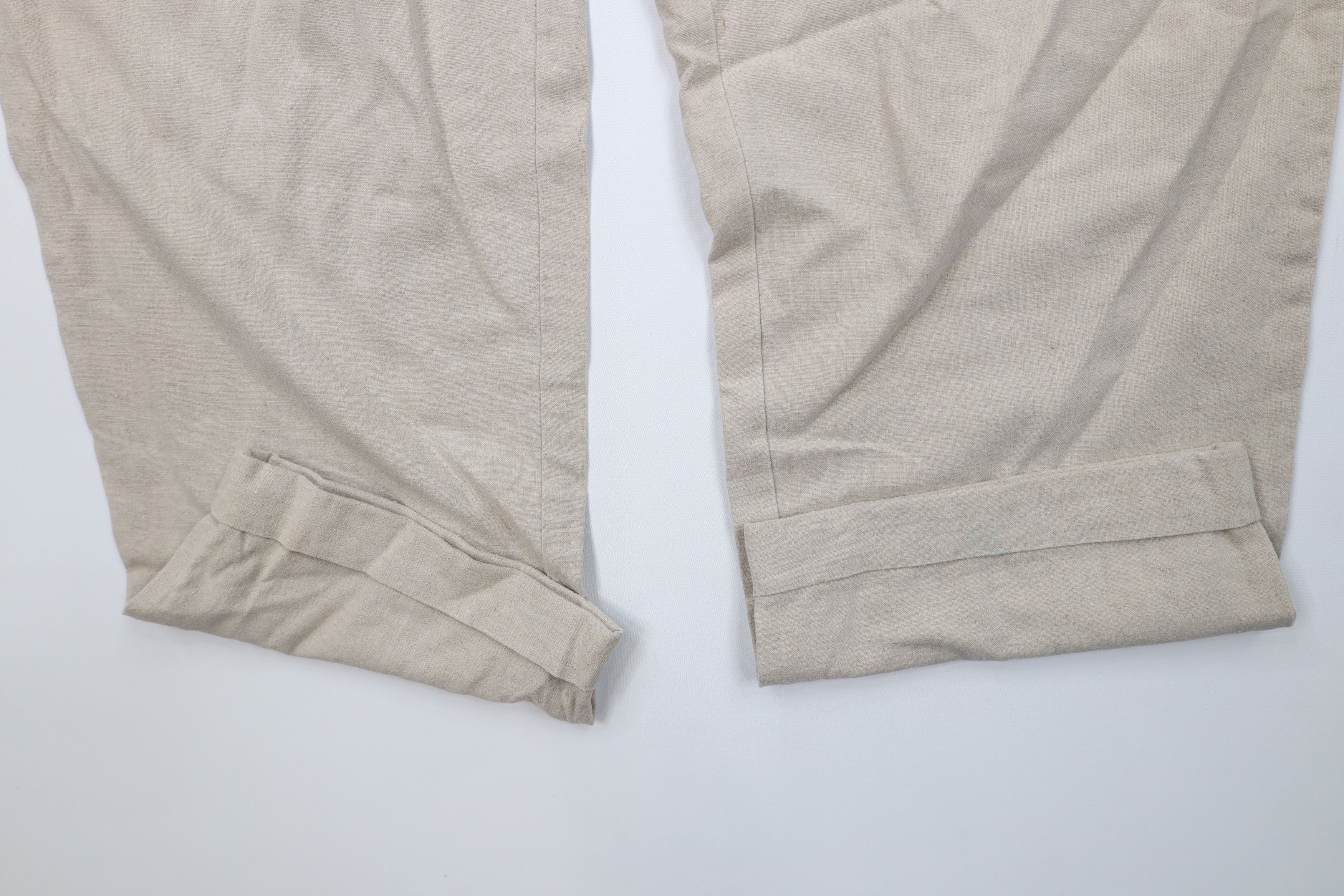 Vintage Vintage 90s Streetwear Linen Blend Wide Leg Chino Pants Size US 38 / EU 54 - 5 Thumbnail
