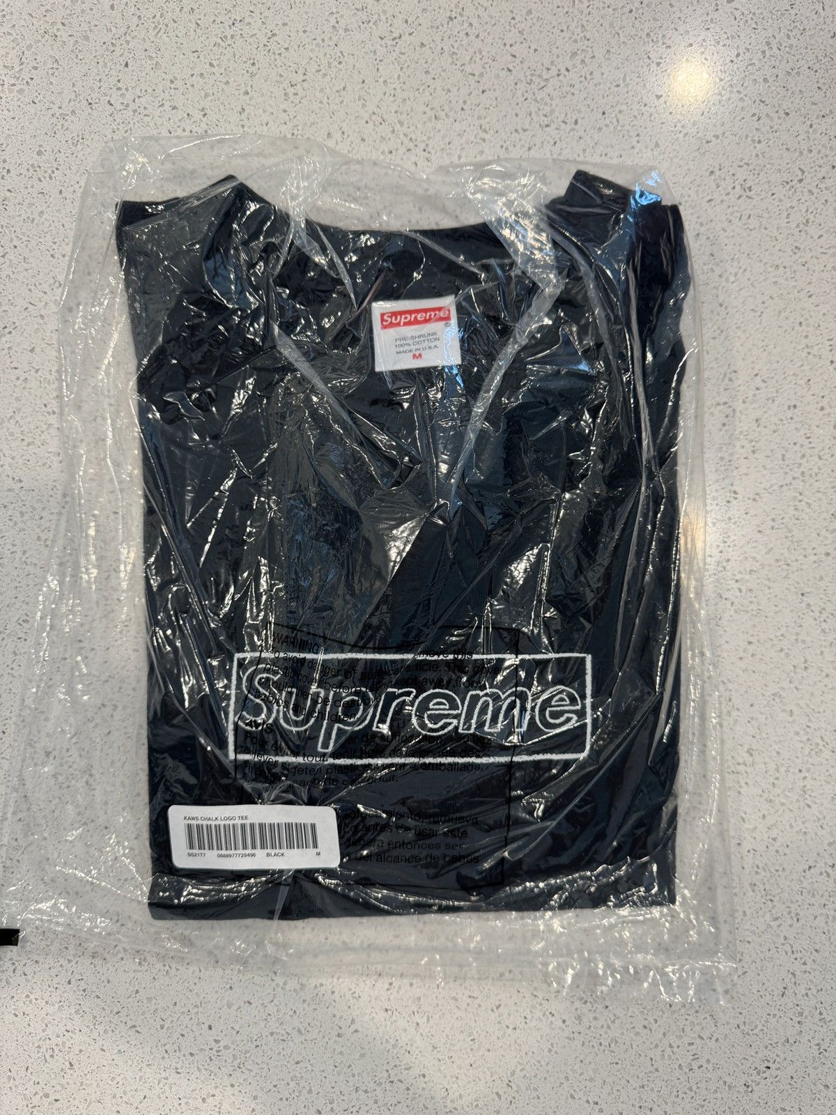 Kaws × Supreme Supreme x Kaws Chalk Logo Tee Black Size US M / EU 48-50 / 2 - 1 Thumbnail