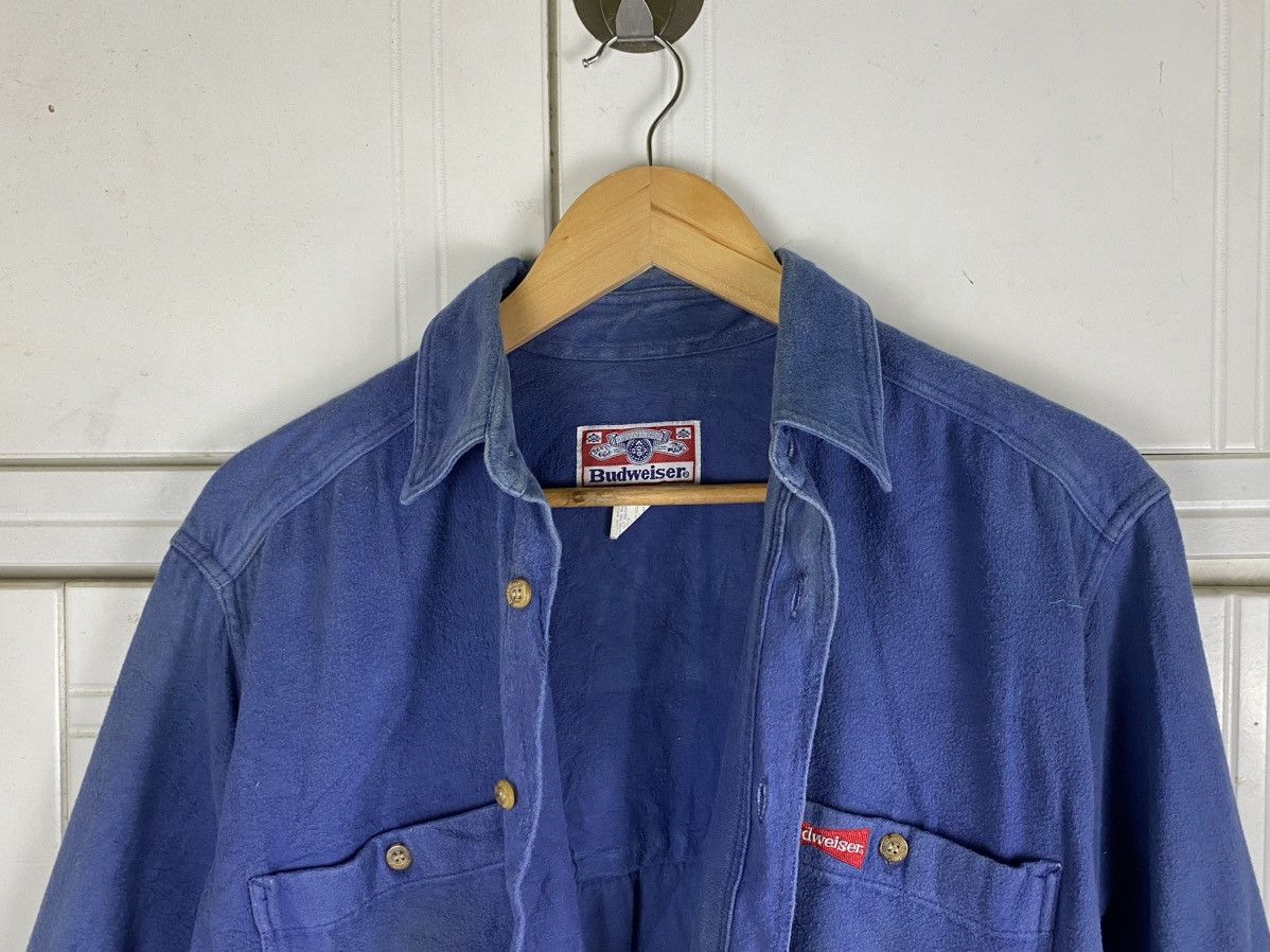 Budweiser × Vintage Vtg Budweiser Shirt Shirt Button Up Size US M / EU 48-50 / 2 - 3 Thumbnail