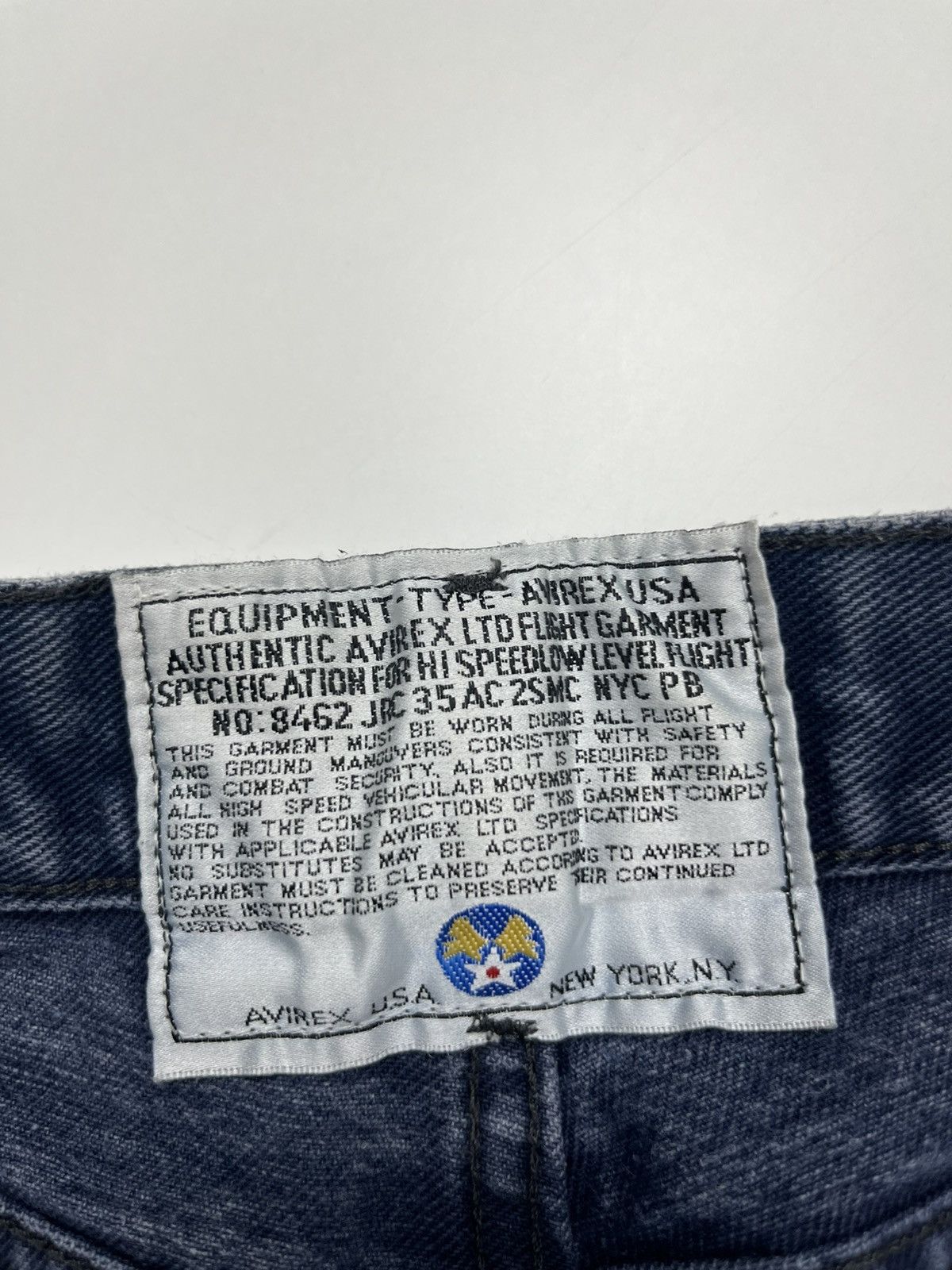 Avirex Avirex jeans of tight denim straight cut men jeans vintage Size US 31 - 4 Thumbnail