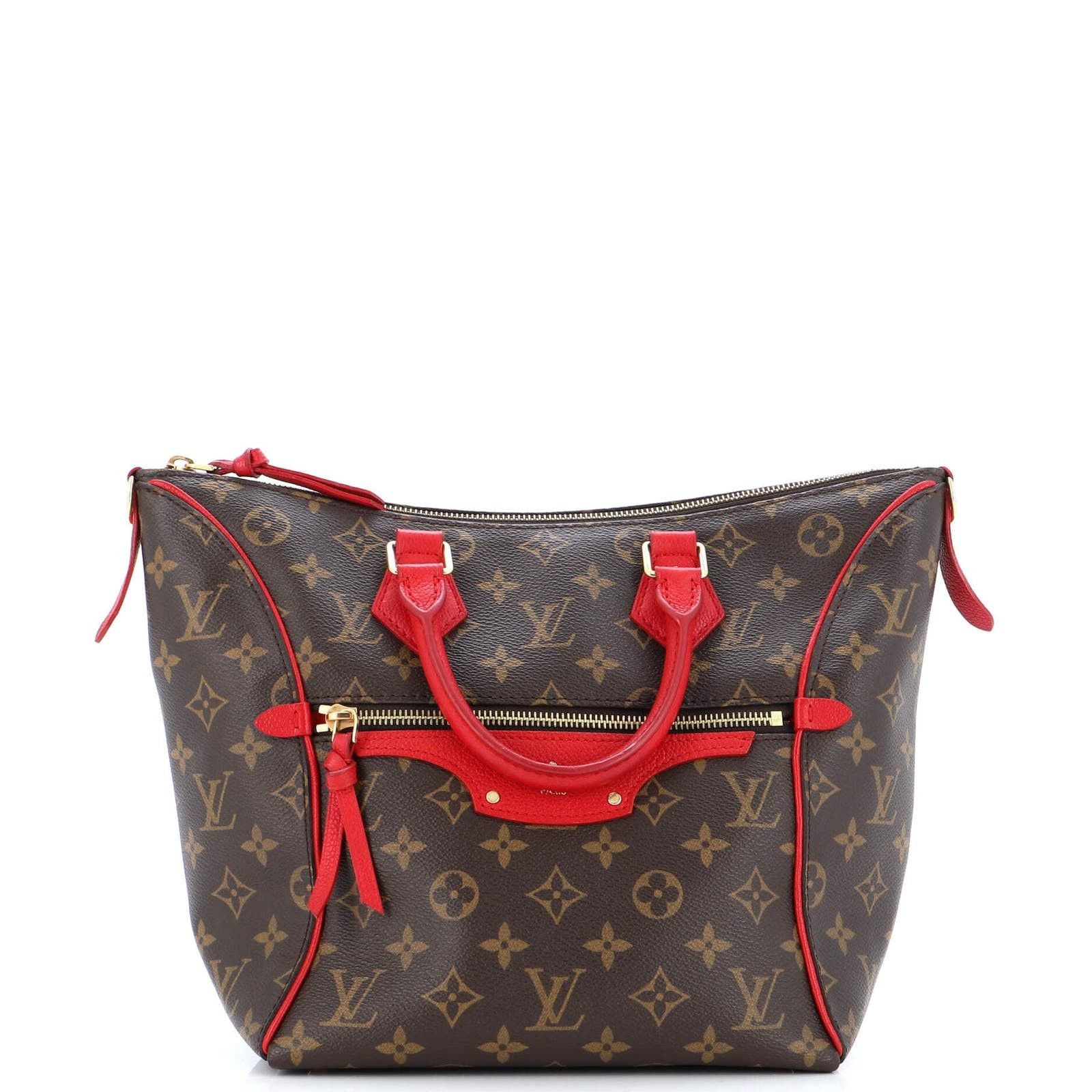 image of Louis Vuitton Tournelle Tote Monogram Canvas Pm in Brown, Women's