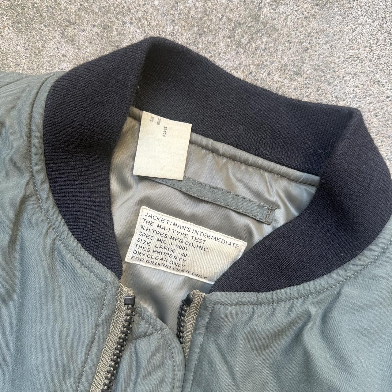 N.Hoolywood n.hoolywood green grey bomber jacket ma-1 flight l Size US L / EU 52-54 / 3 - 3 Thumbnail