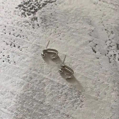 Vintage 100% 925 silver vintage earrings Size ONE SIZE - 3 Thumbnail