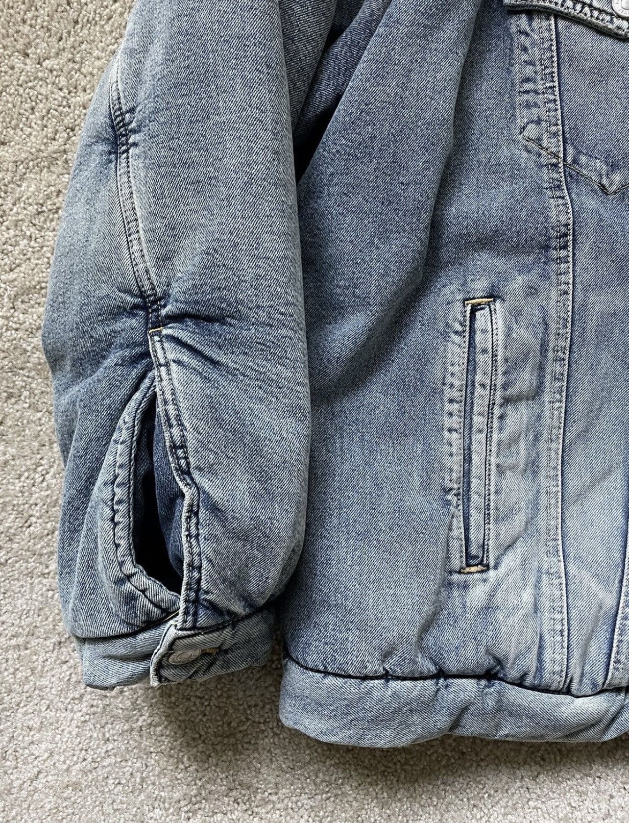 Balenciaga 🔥KANYE🔥 Padded Denim Jacket Size US M / EU 48-50 / 2 - 4 Thumbnail