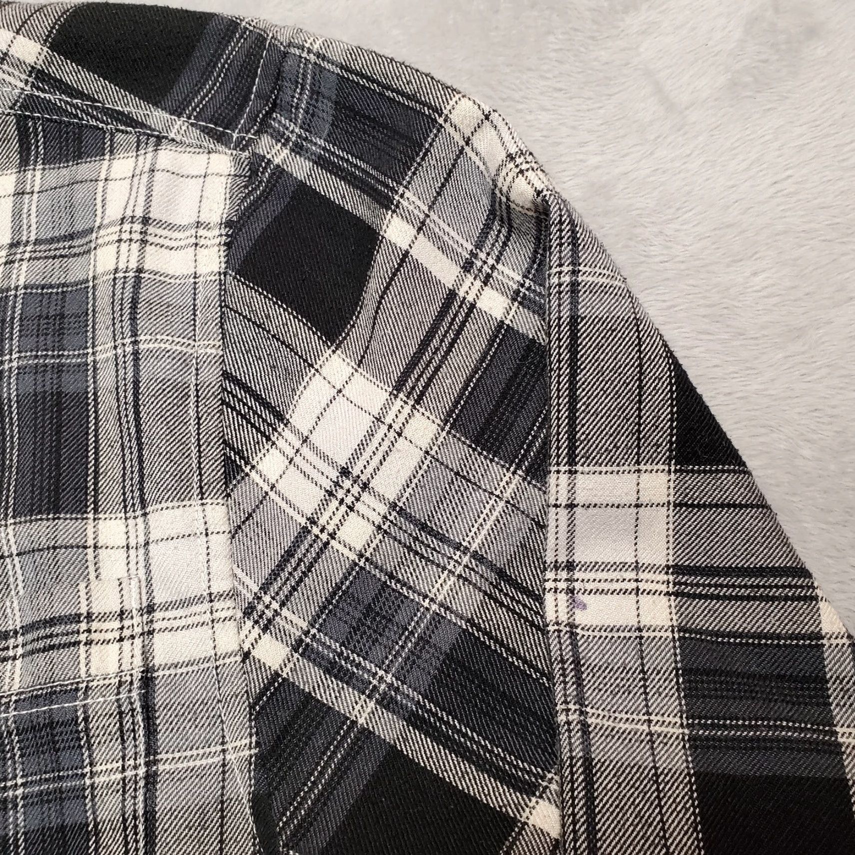 KAVU VINTAGE Kavu Shirt Mens Small Black Plaid Flannel Cotton Long Sleeve Cabin Gorp Casual Size US S / EU 44-46 / 1 - 2 Thumbnail