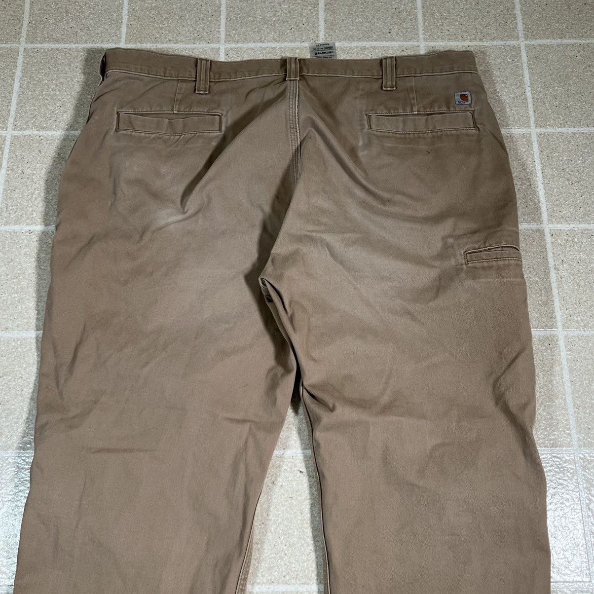 Carhartt Carhartt Relaxed Fit Khaki Work Brown Twill Pants Size 44x30 Size US 44 / EU 60 - 2 Thumbnail