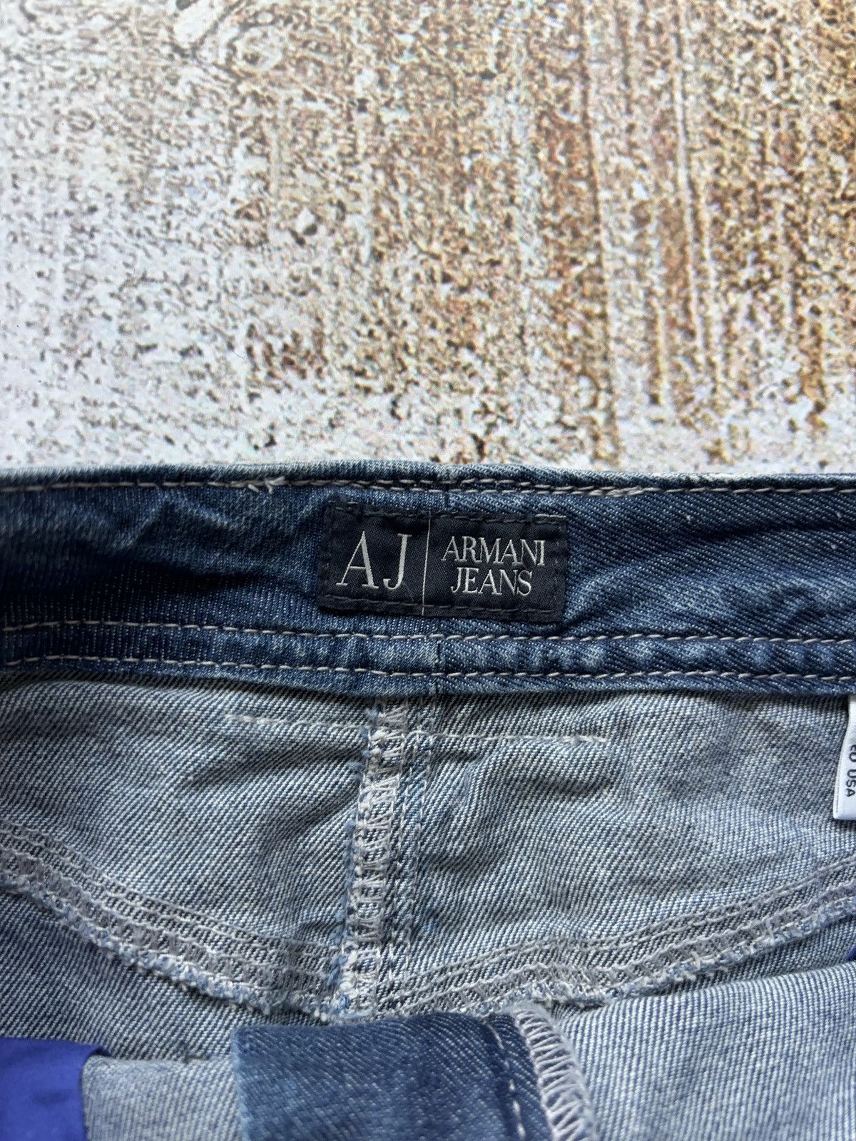 Armani Armani Jeans vintage washed mini denim basic skirt Size 26" / US 2 / IT 38 - 12 Thumbnail