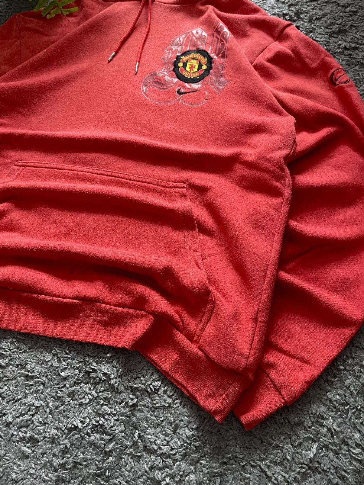 00s Nike Hoodie Vintage Manchester United Streetwear Swoosh