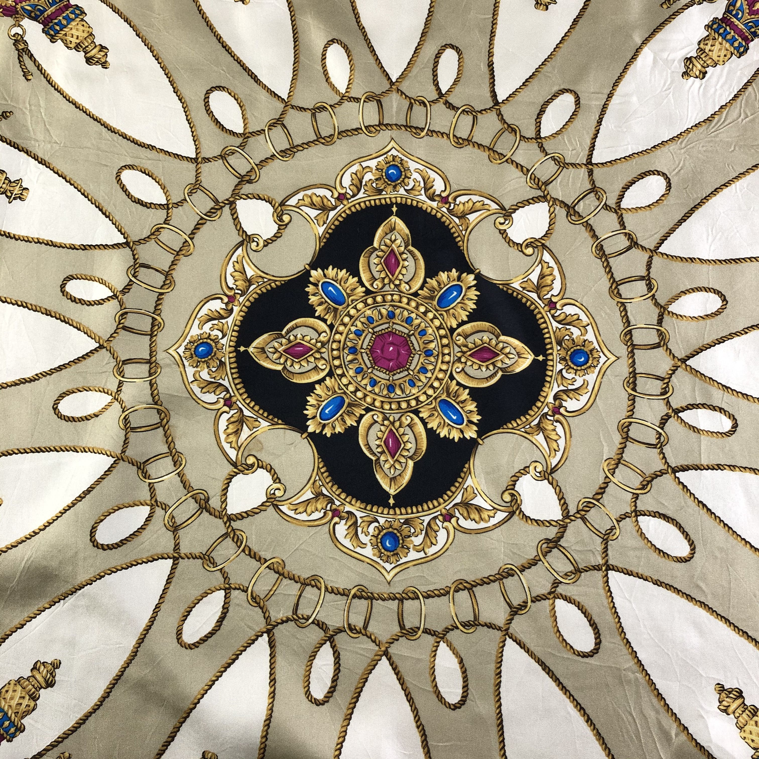 Vintage Vintage Silk Scarf Size ONE SIZE - 7 Thumbnail