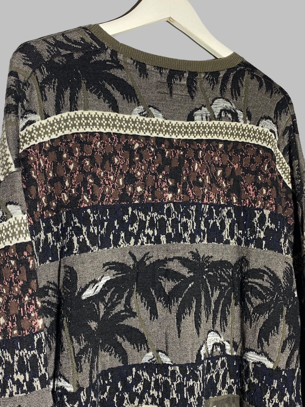 Allsaints All Saints Rattan Crew Fair Isle Palm Knit Sweater Men’s Size US L / EU 52-54 / 3 - 15 Thumbnail