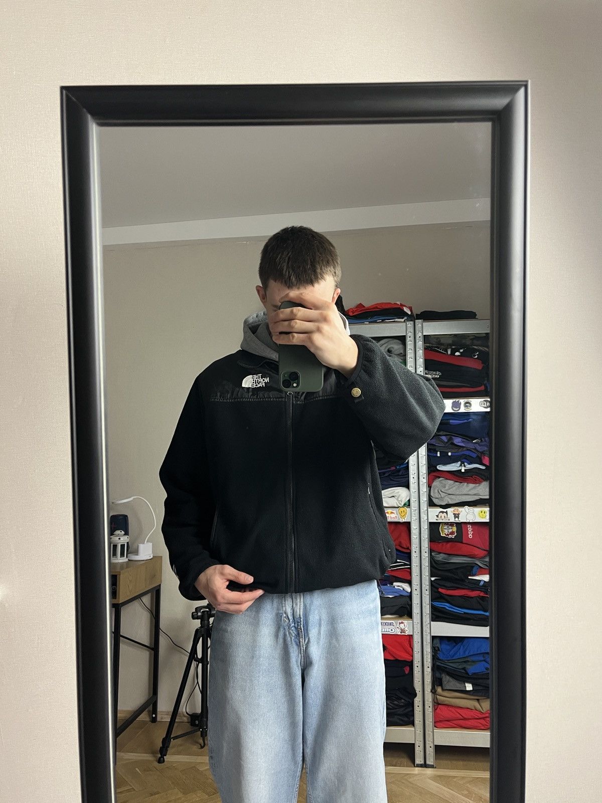 The North Face Vintage The North Face 90s Nylon Fleece Windstopper Jacket Size US L / EU 52-54 / 3 - 3 Thumbnail