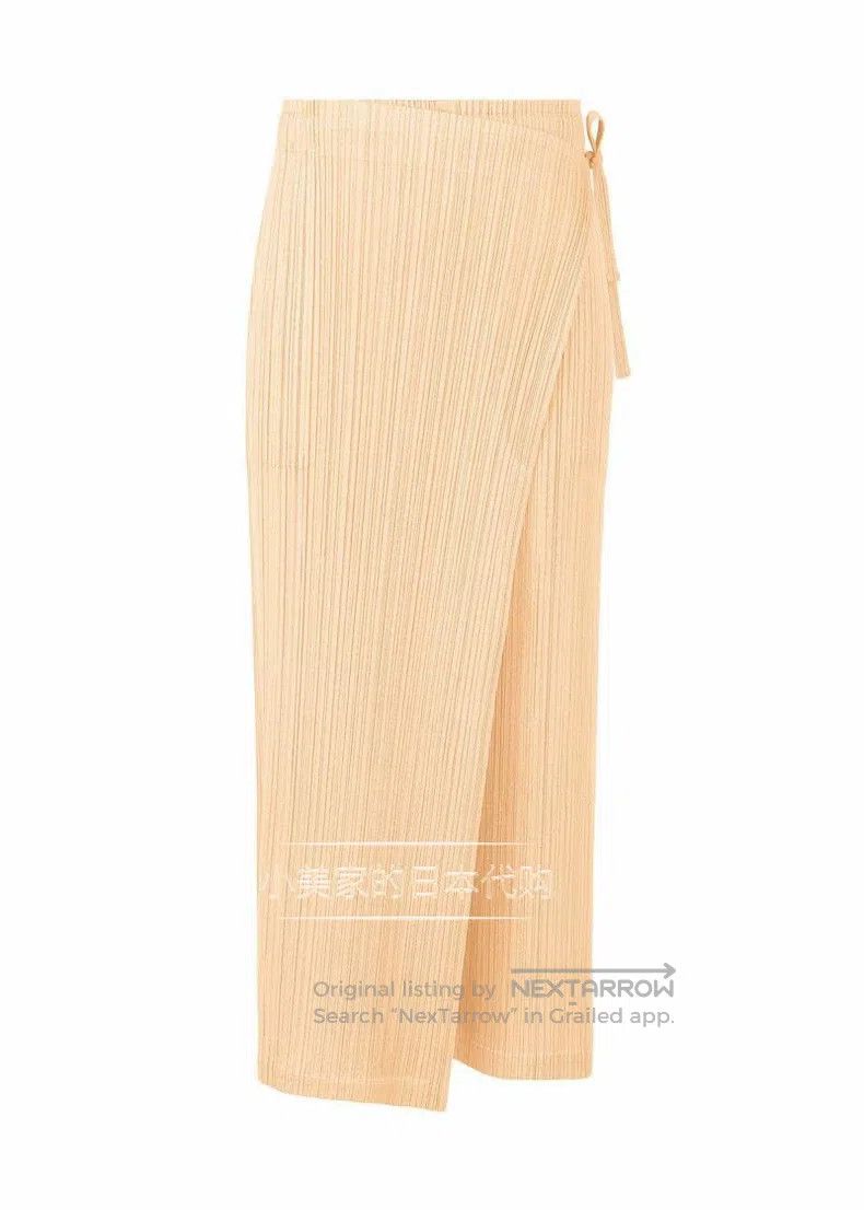 Issey Miyake Issey Miyake Off-white Pleated Skirt Size 31" - 4 Thumbnail