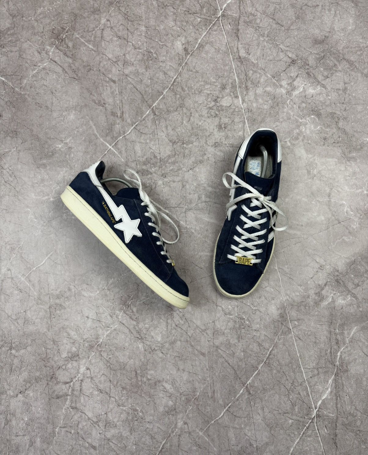 Adidas Adidas 2023 Bape Campus 80s Collegiate Navy Size US 9 / EU 42 - 1 Thumbnail