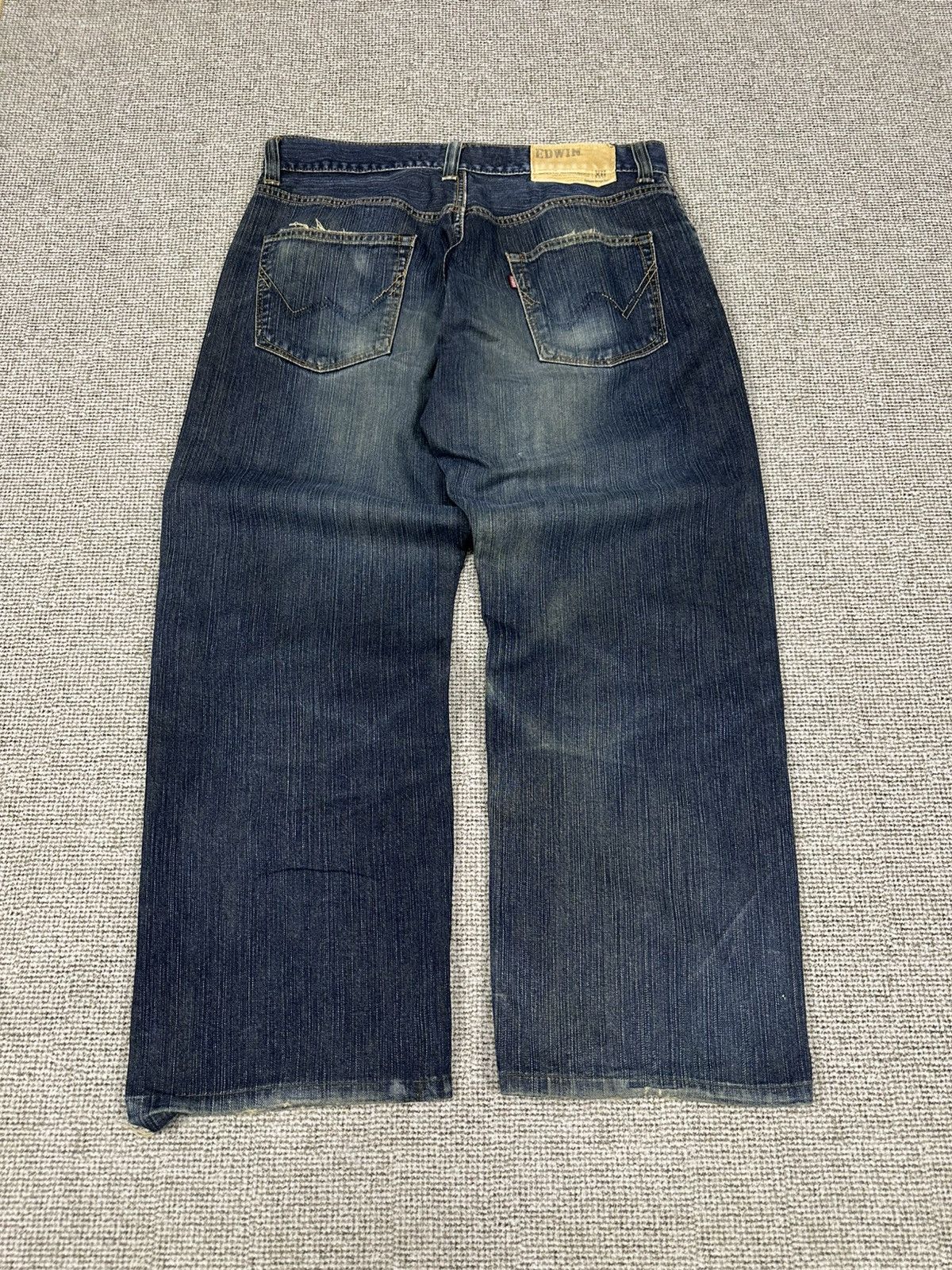 Edwin Edwin 405 XV Vintage Wash Distressed Denim W33 D742 Size US 33 - 3 Thumbnail