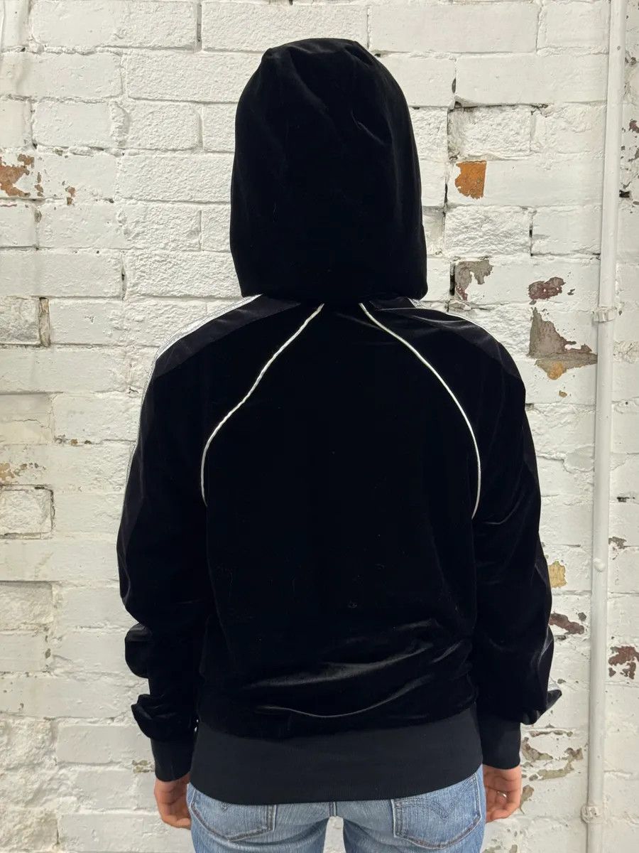 Dolce & Gabbana AW2007 Dolce & Gabbana Black Velvet Metallic Zip Hoodie Size S / US 4 / IT 40 - 5 Thumbnail